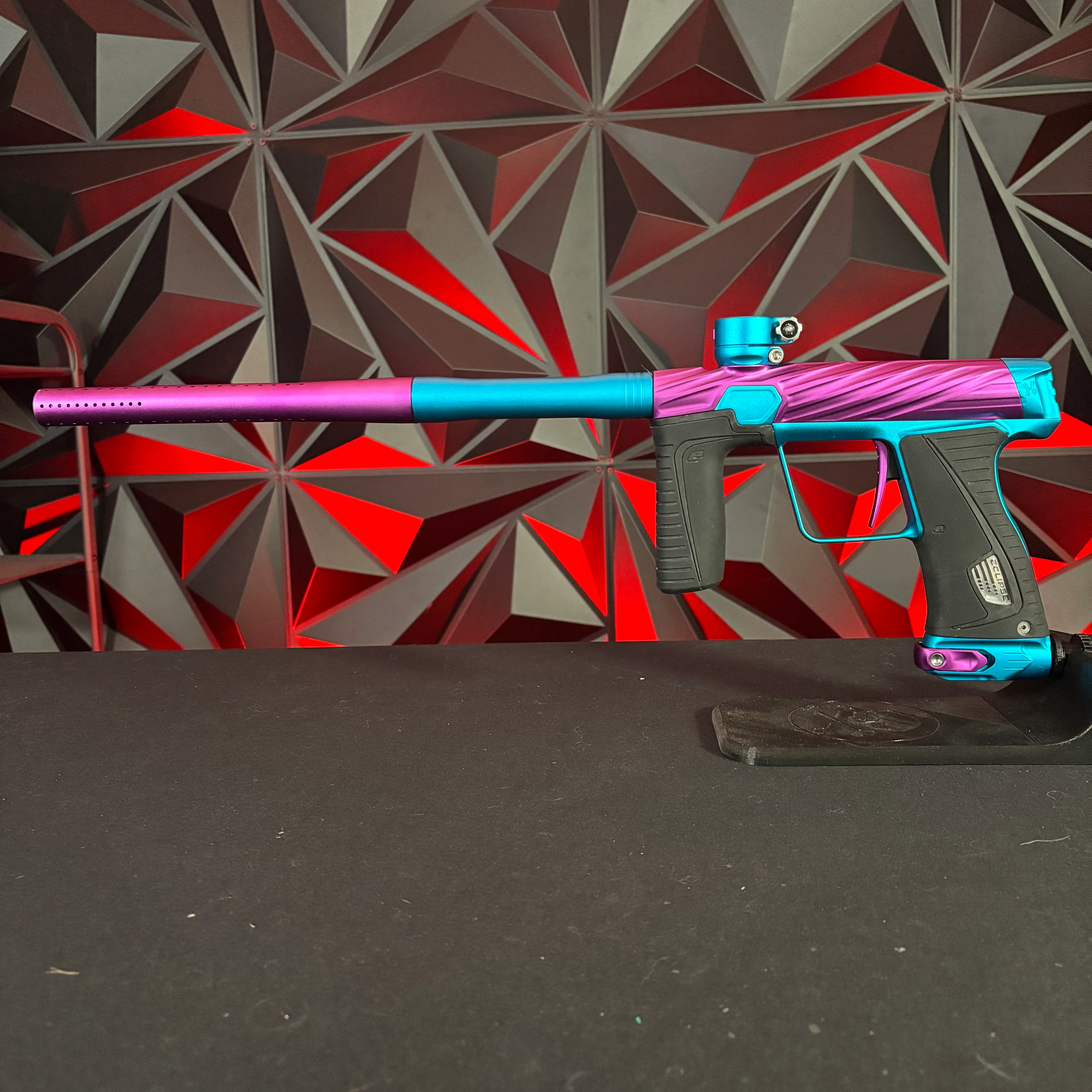 Used Planet Eclipse/HK Army Orbit 180R Paintball Gun - Amped (Purple/Teal) - Image 7