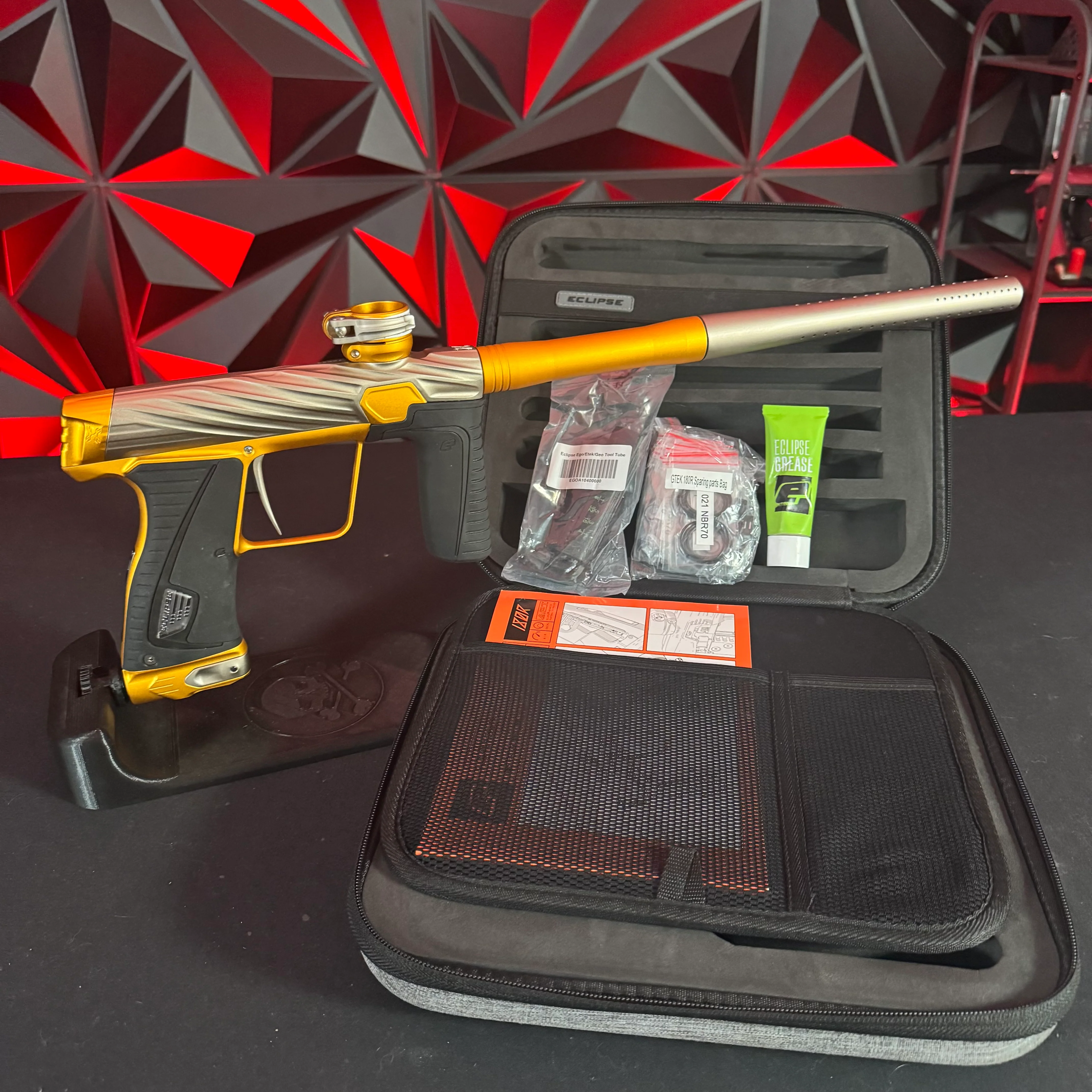 Used Planet Eclipse/HK Army Orbit Gtek 180R Paintball Gun - Canary (Grey/Gold)