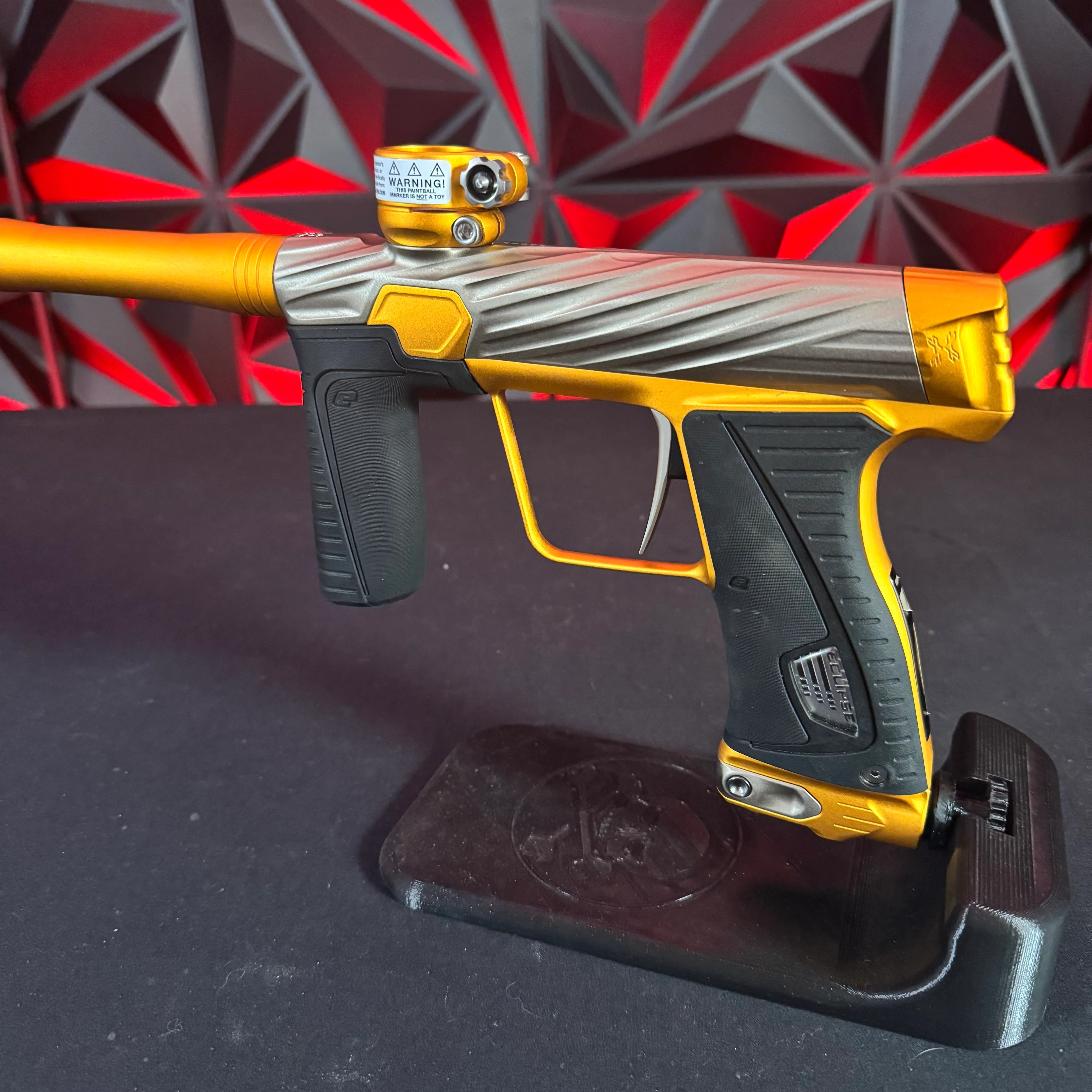 Used Planet Eclipse/HK Army Orbit Gtek 180R Paintball Gun - Canary (Grey/Gold) - Image 3
