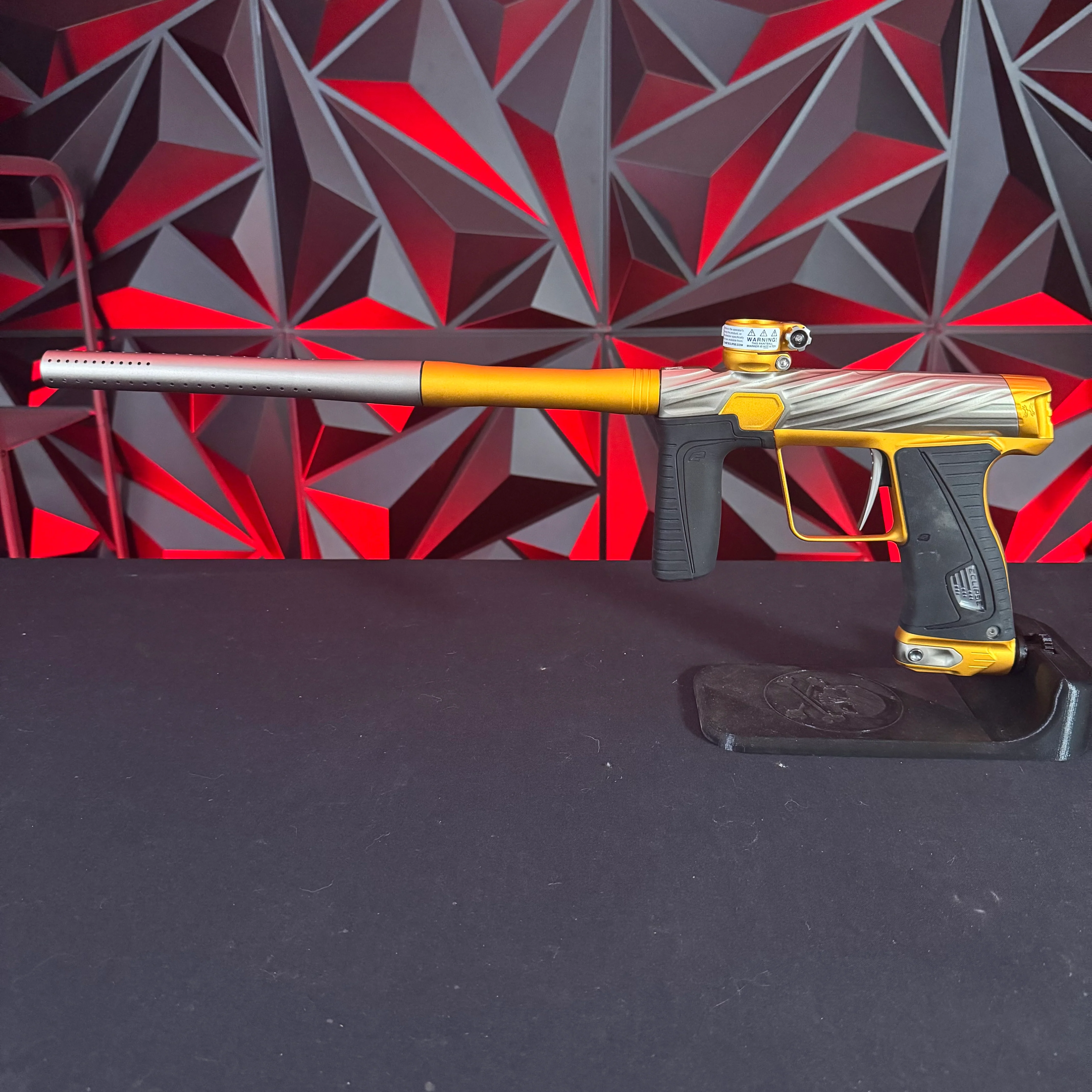Used Planet Eclipse/HK Army Orbit Gtek 180R Paintball Gun - Canary (Grey/Gold) - Image 7