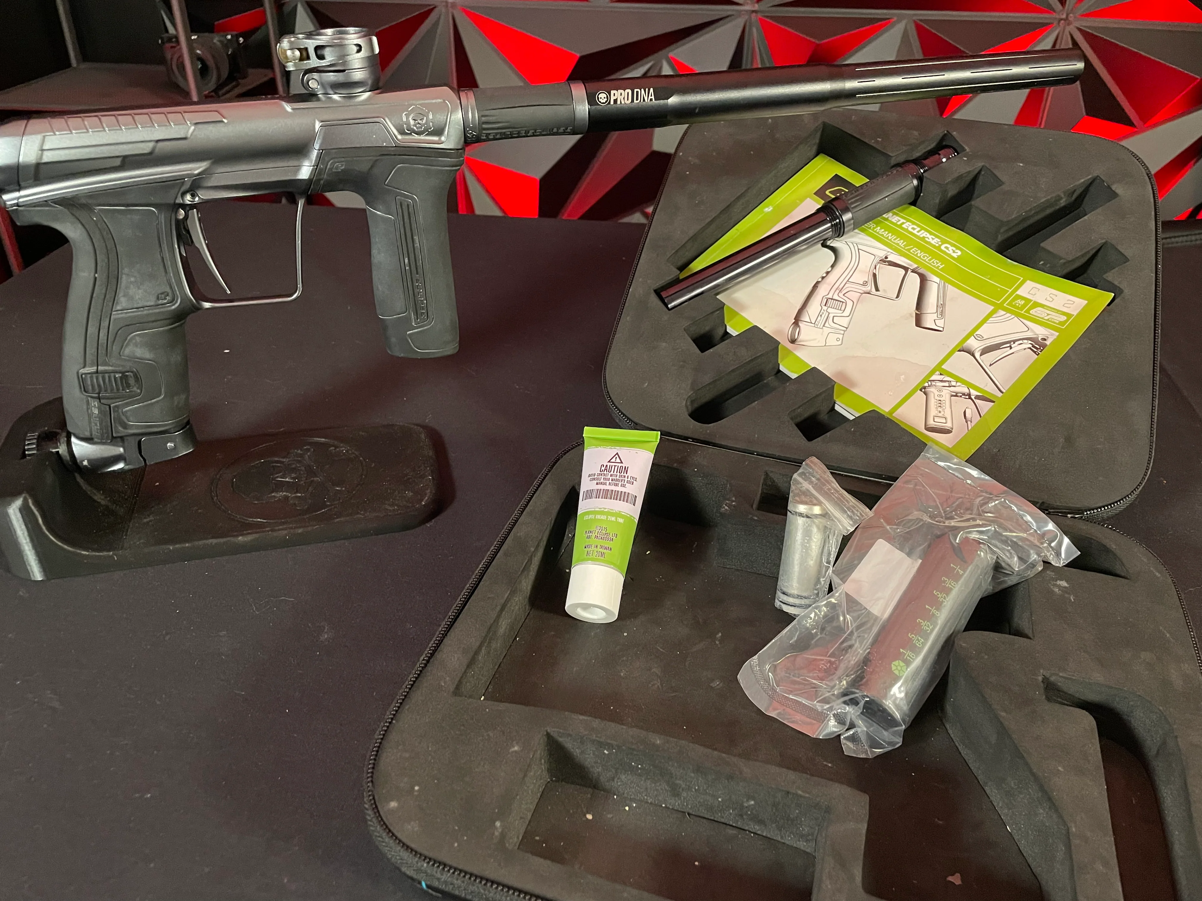 Used Planet Eclipse Infamous CS2 Paintball Gun - Pewter w/ Silencio FL Tip - Image 7