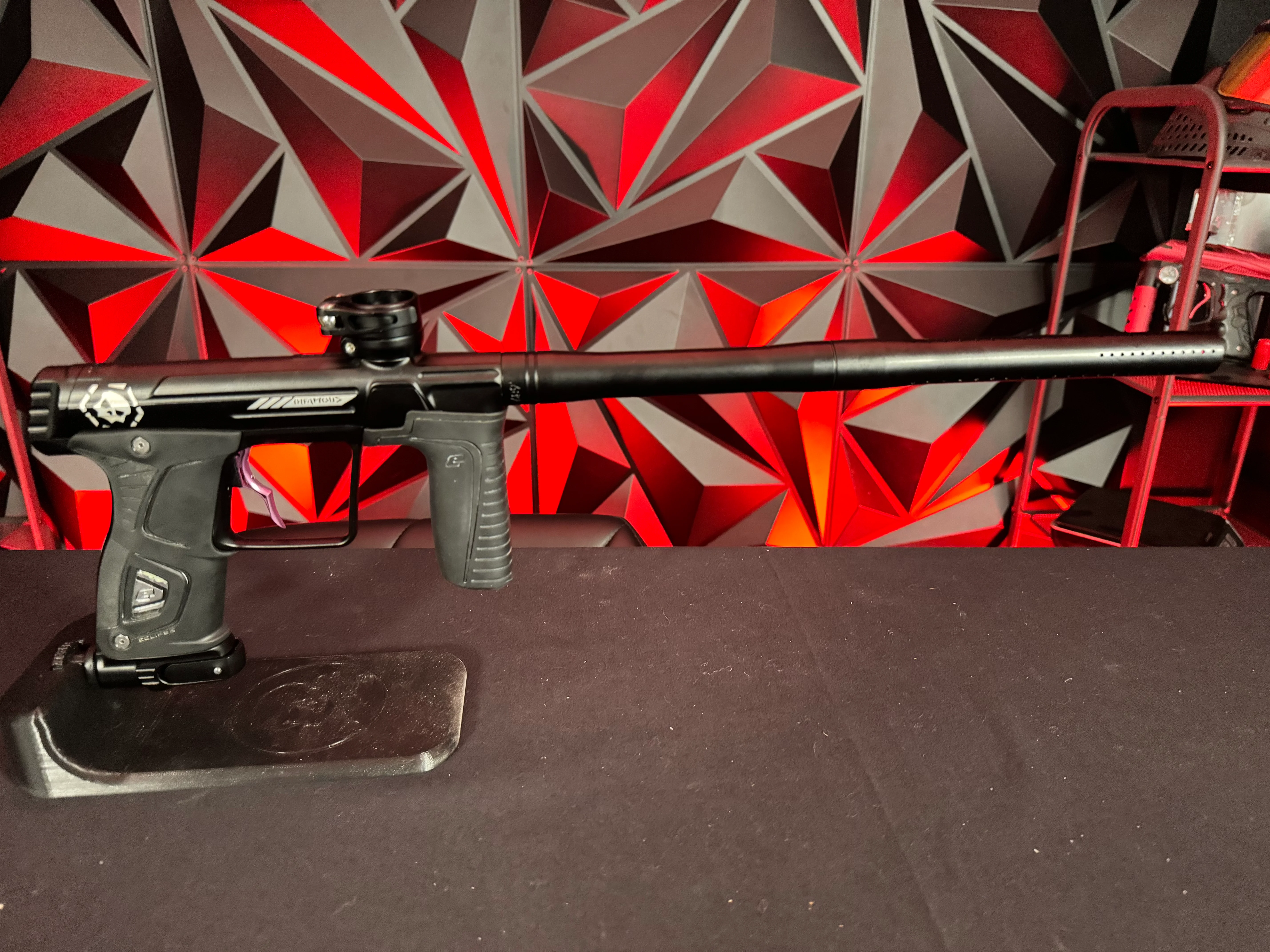 Used Planet Eclipse/Infamous Gtek 170R Paintball Gun - Black w/ Infamous Deuce Trigger - Image 5