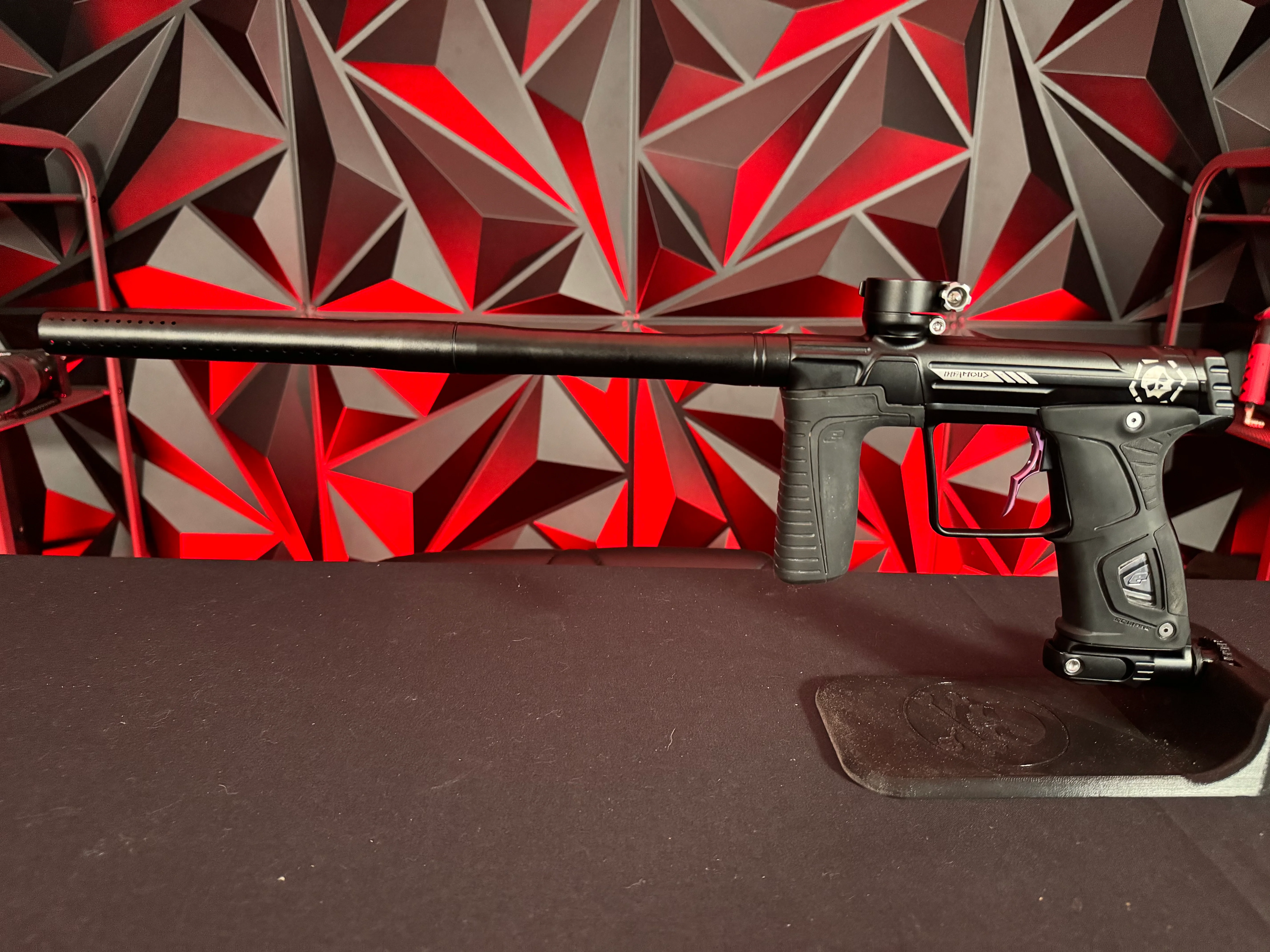 Used Planet Eclipse/Infamous Gtek 170R Paintball Gun - Black w/ Infamous Deuce Trigger - Image 6