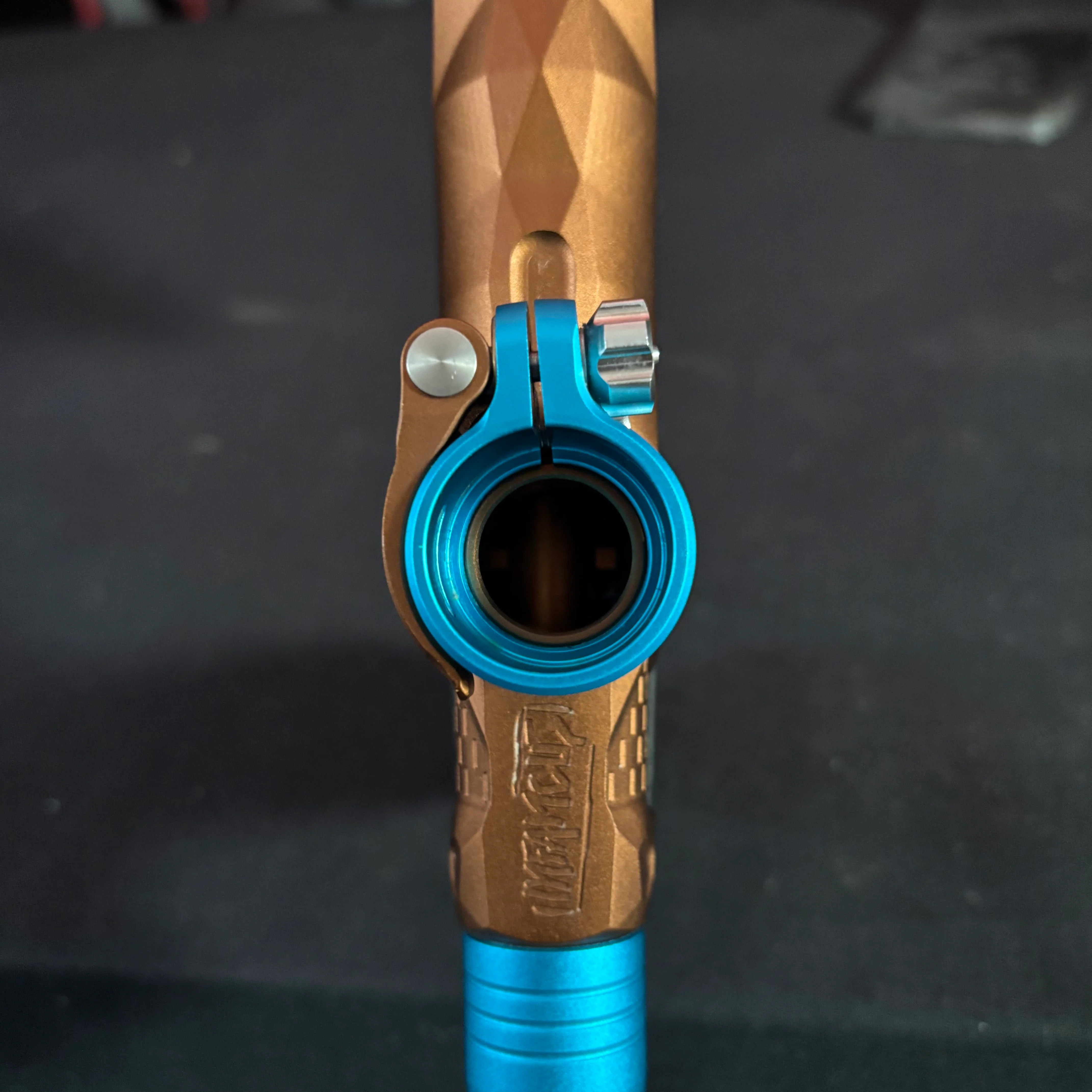 Used Planet Eclipse/Infamous Gtek 180r Paintball Gun - Brown/ Teal - Image 9