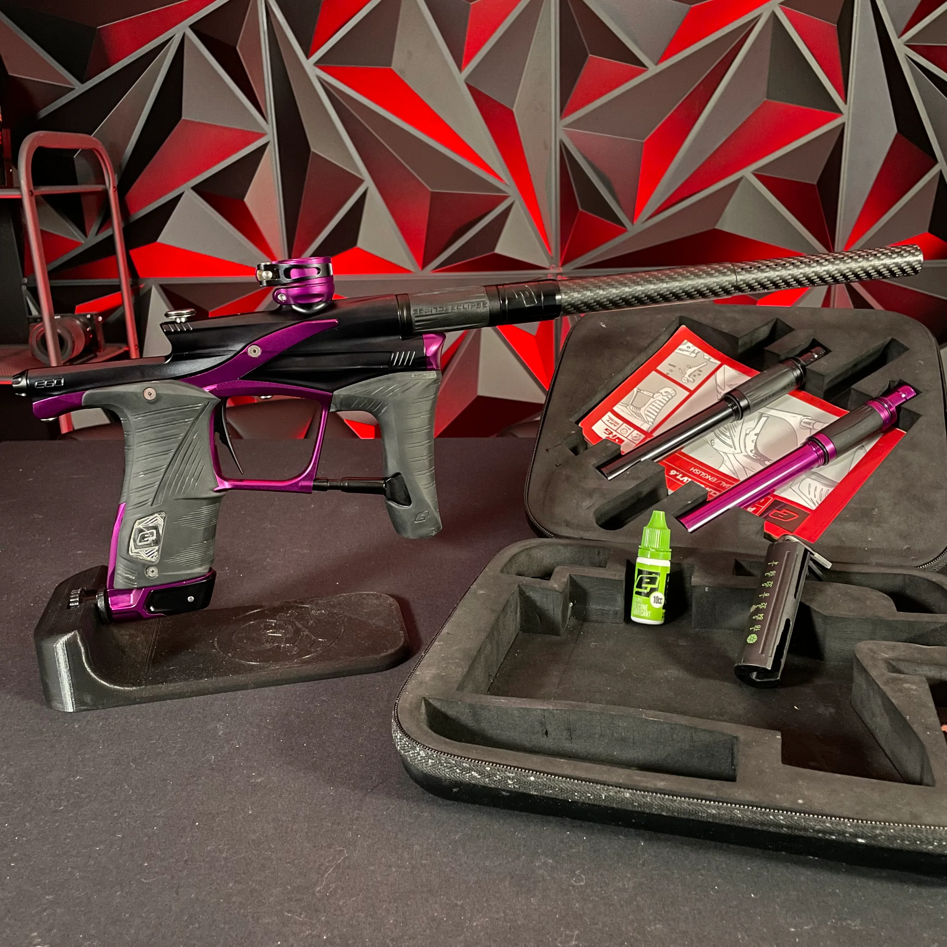 Used Planet Eclipse LV1.6 Paintball Gun - Amethyst w/ 3 FL Back - Image 7