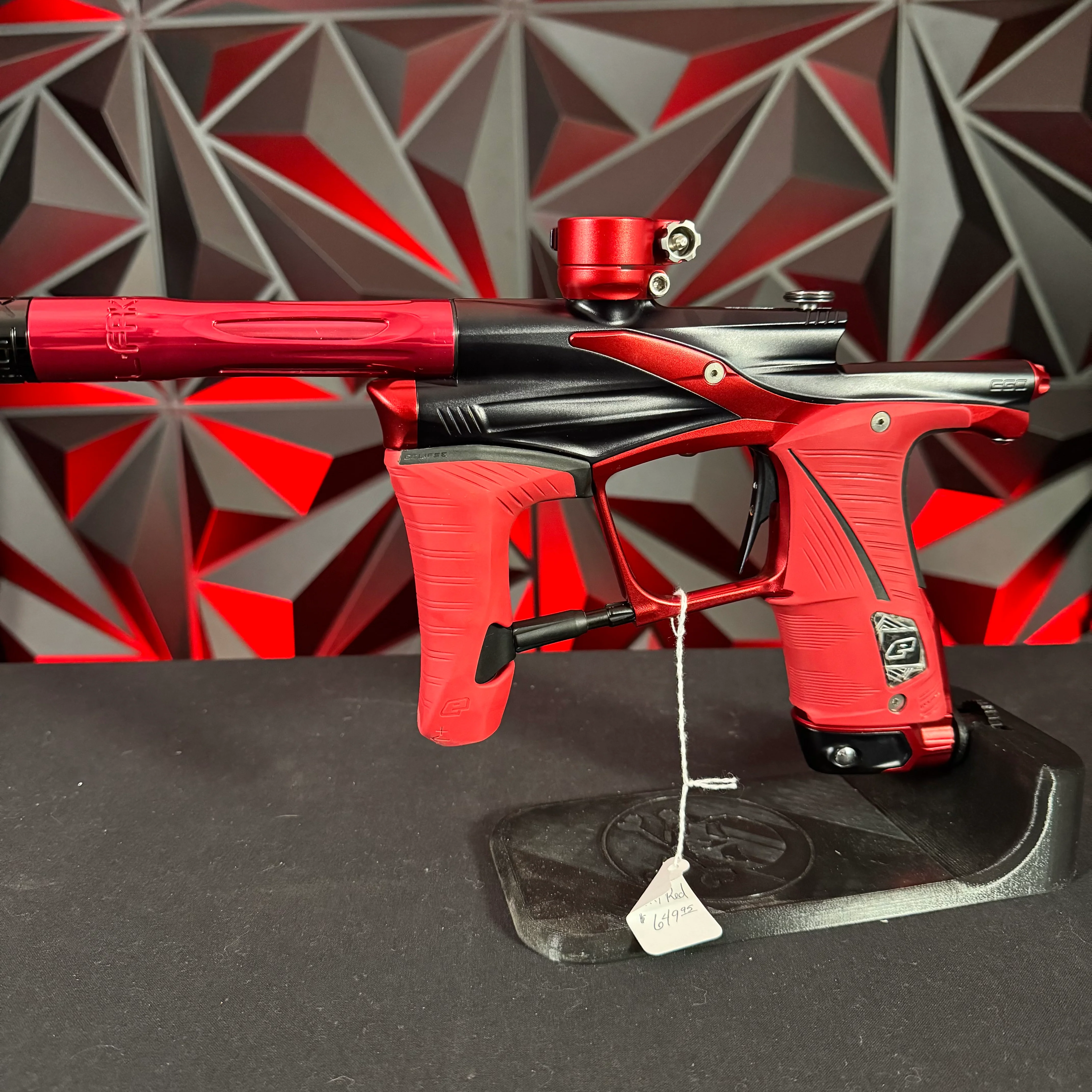 Used Planet Eclipse LV1.6 Paintball Gun - Black/Red w/ Freak XL Barrel - Image 5