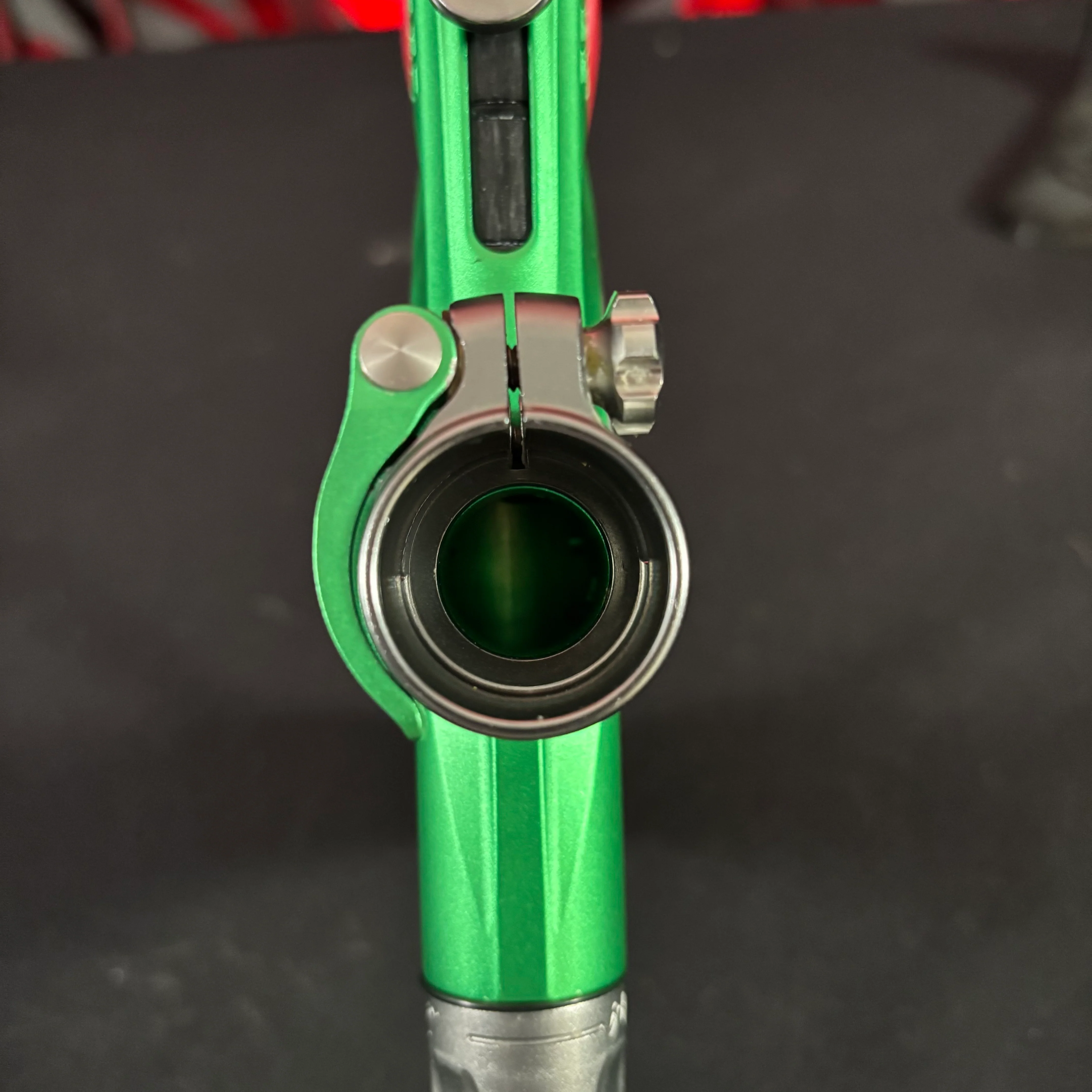 Used Planet Eclipse LV1 Paintball Gun - Green/Pewter w/ Infamous Deuce Trigger *Solinoid Checked* - Image 9