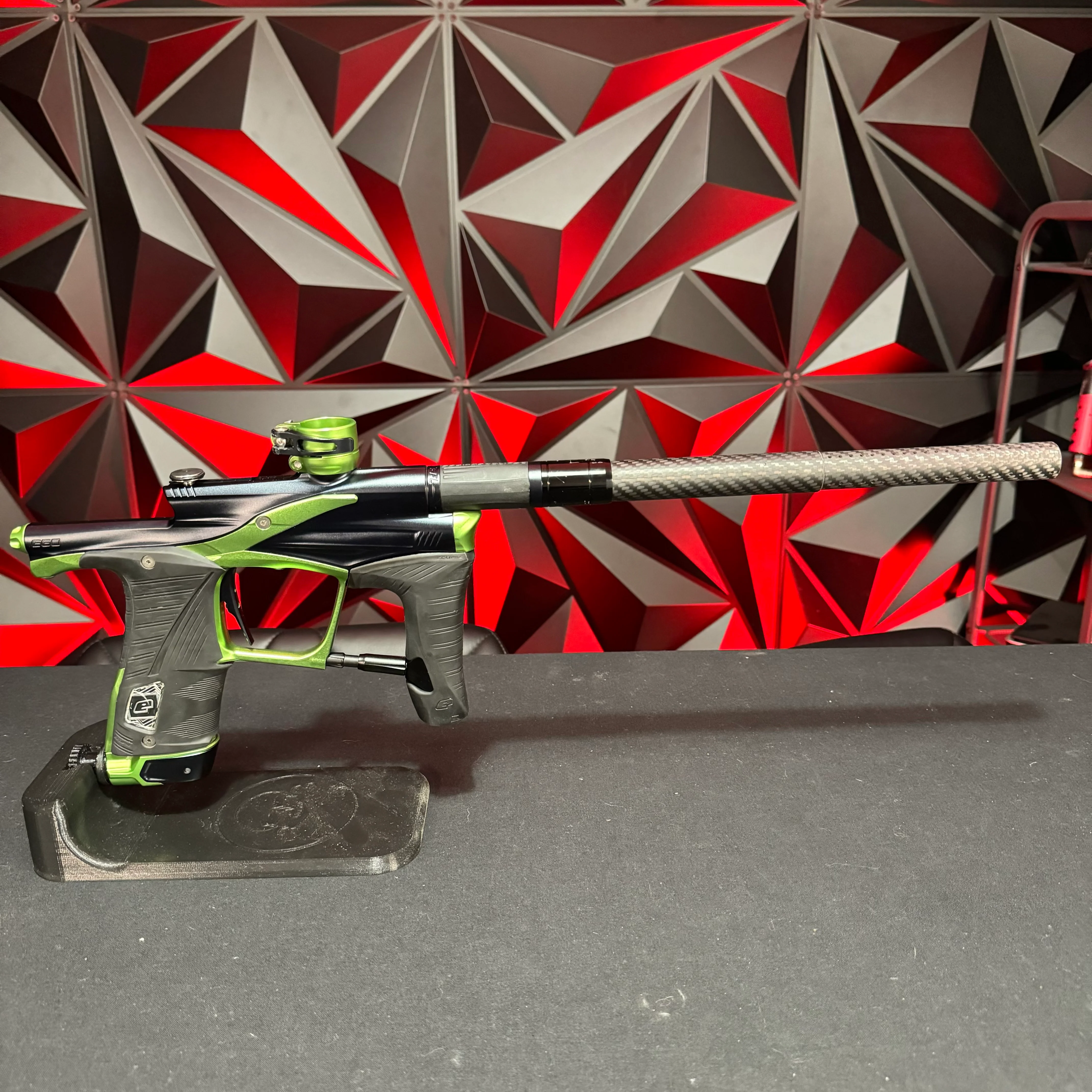 Used Planet Eclipse Lv1.6 Paintball Gun - Emerald w/ 2 FL Backs - Image 6