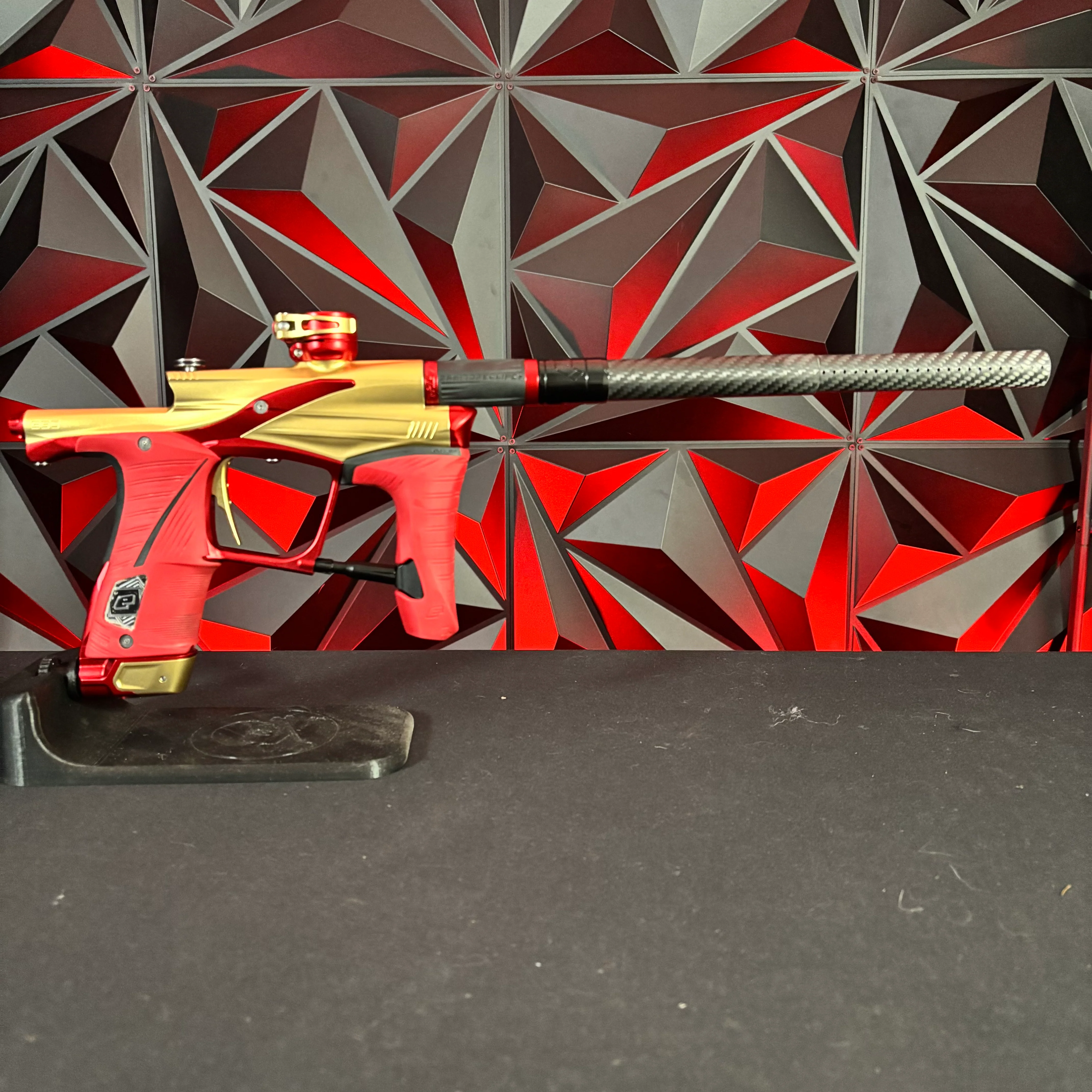 Used Planet Eclipse Lv1.6 Paintball Gun - Gold / Red - Image 6