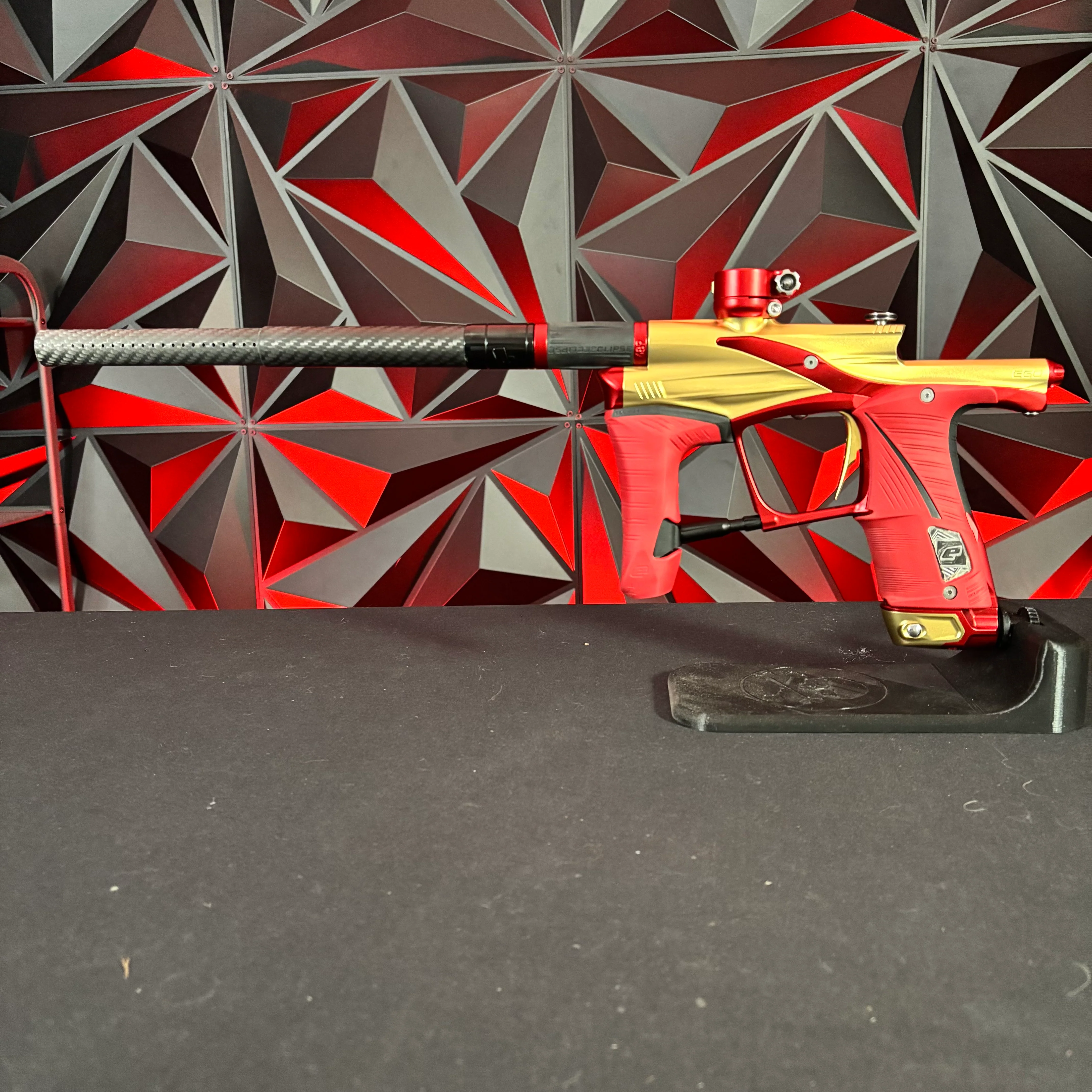 Used Planet Eclipse Lv1.6 Paintball Gun - Gold / Red - Image 7