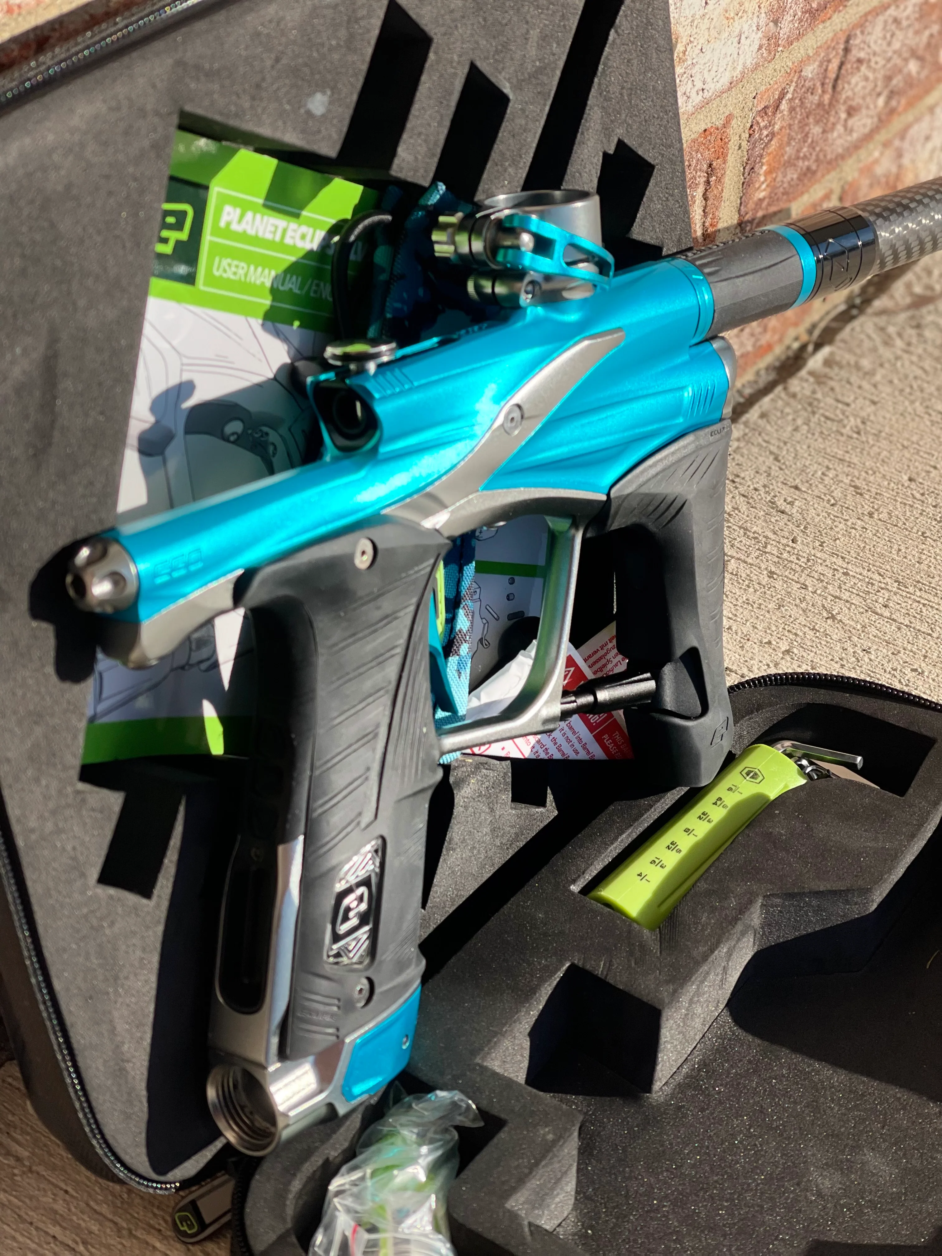 Used Planet Eclipse Lv1.6 Paintball Gun - Zircon (Teal / Grey)