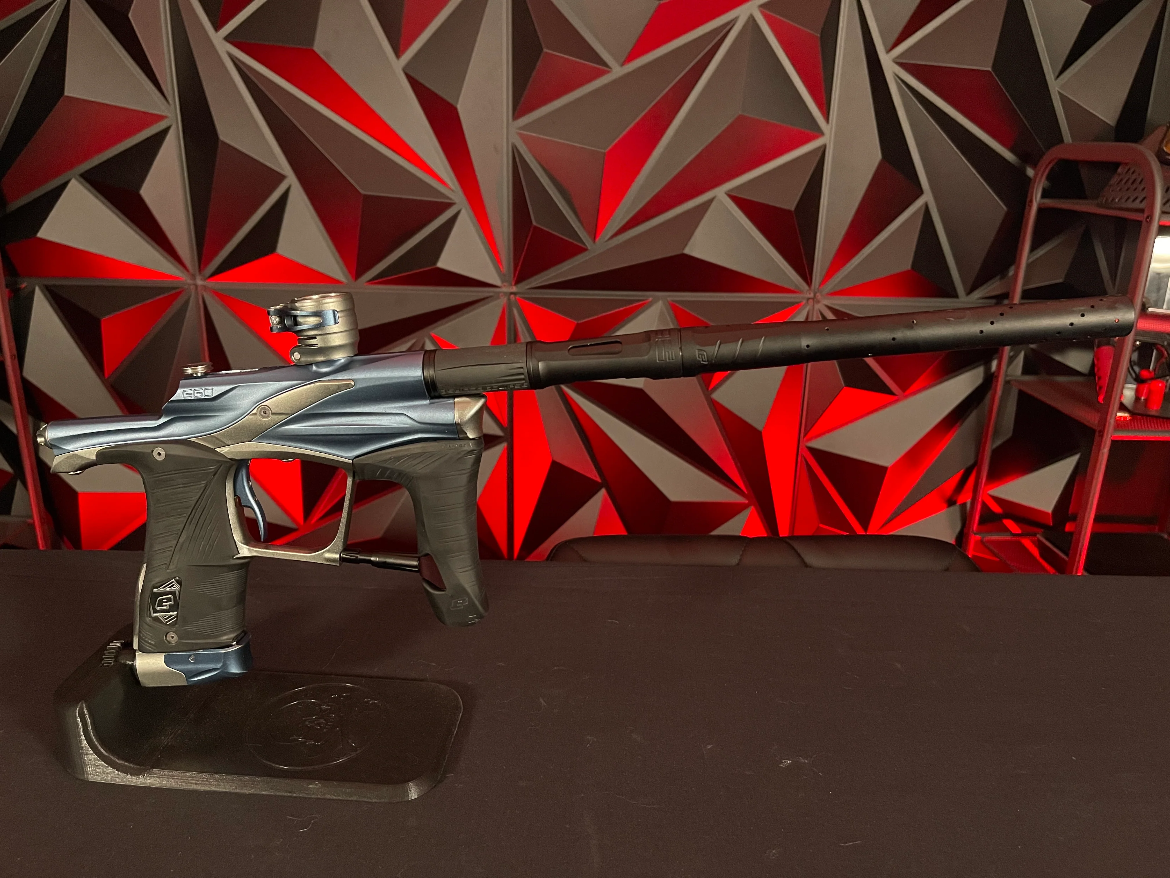Used Planet Eclipse LV1 Paintball Gun - Blue/Dark Grey w/s63 PWR Barrel System - Image 5