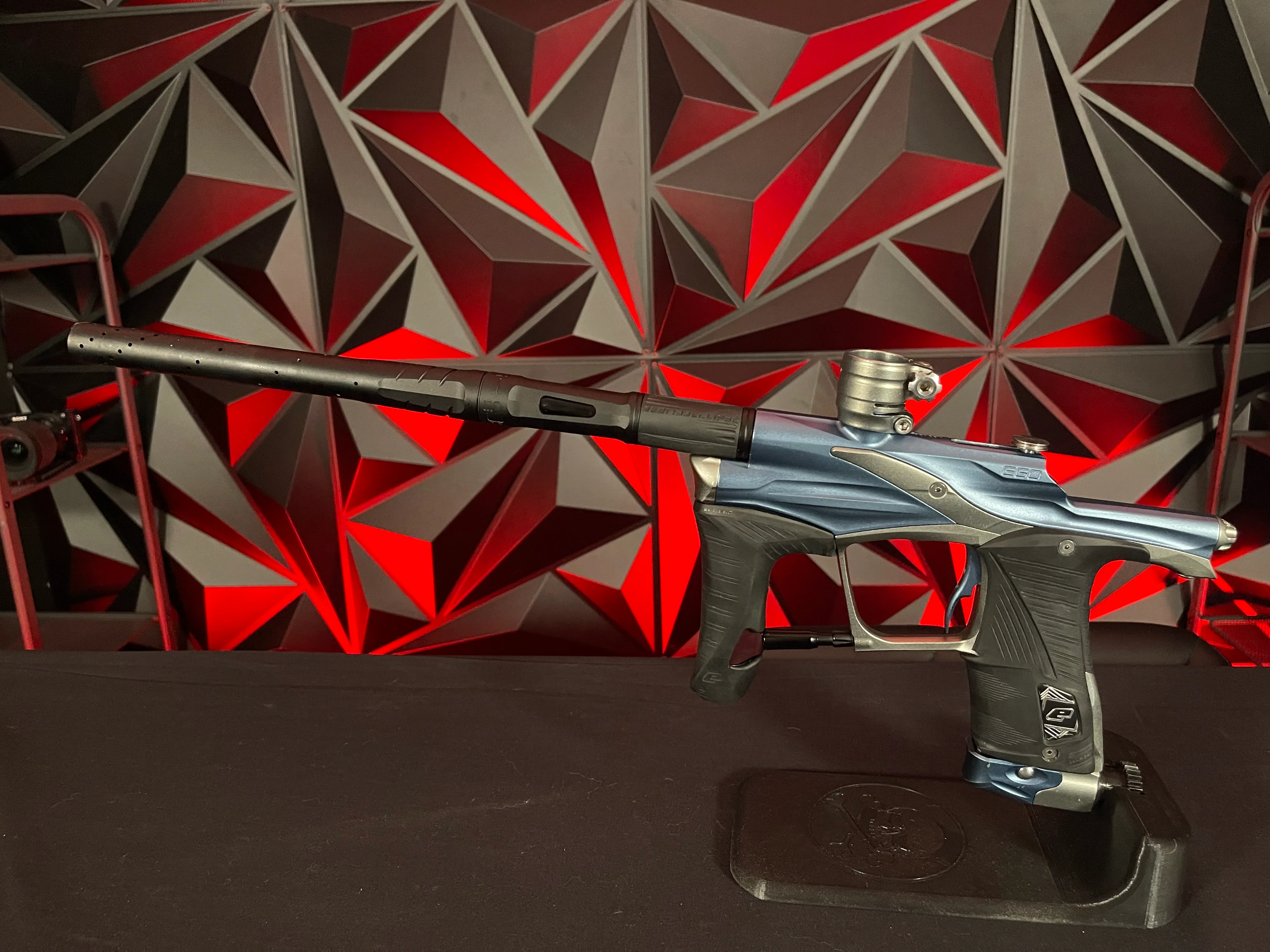 Used Planet Eclipse LV1 Paintball Gun - Blue/Dark Grey w/s63 PWR Barrel System - Image 6