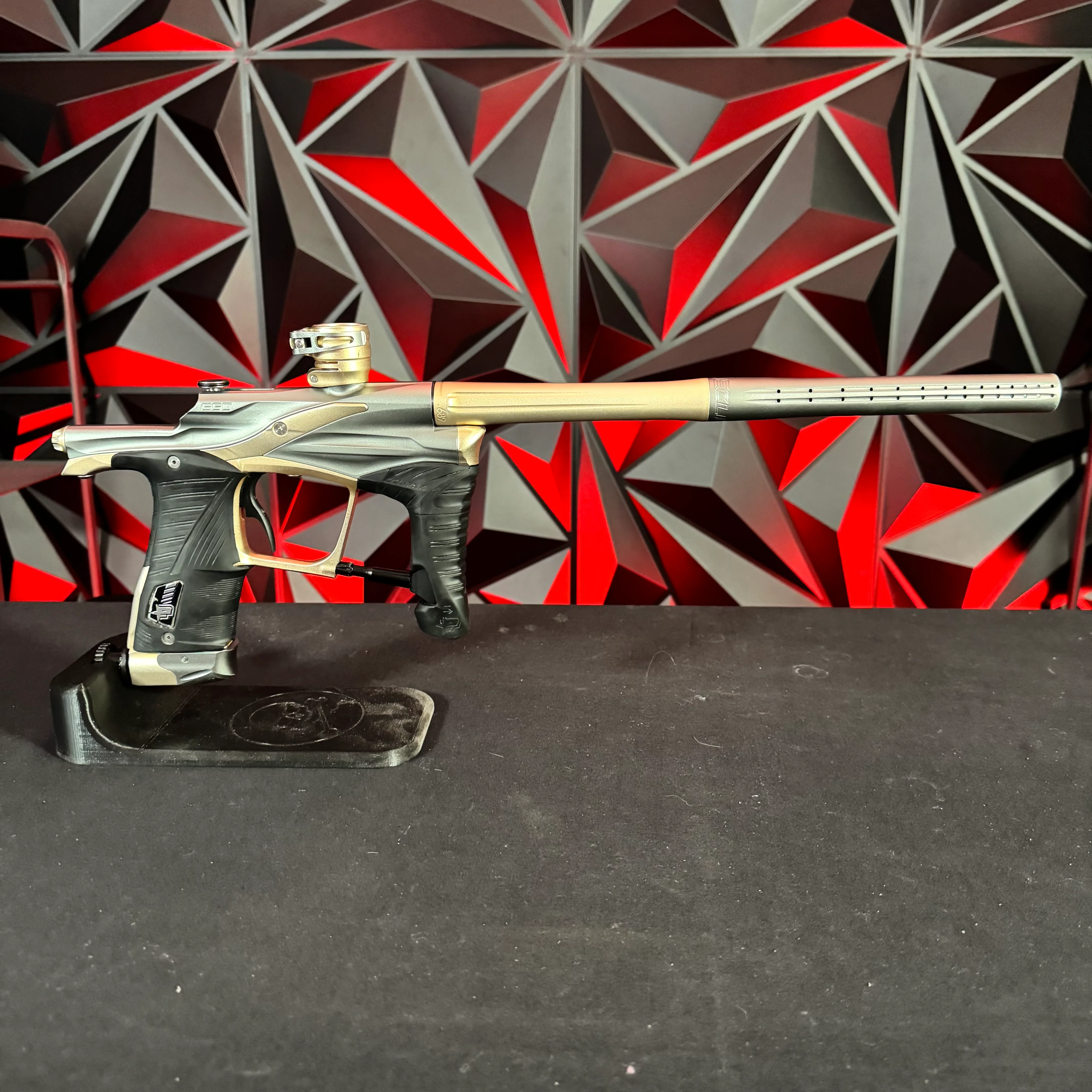 Used Planet Eclipse LV1 Paintball Gun - Pewter/Sandstone w/ Scythe Trigger *Solenoid Checked* - Image 7