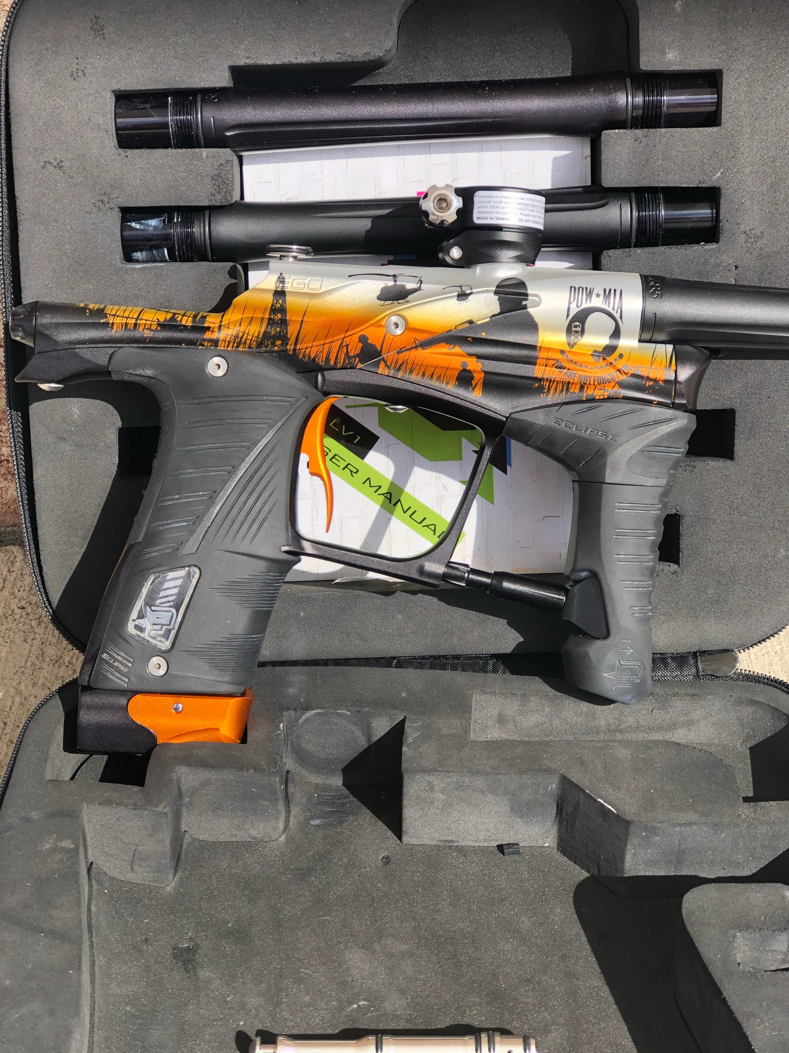 Used Planet Eclipse LV1 Paintball Gun - POW MIA - Image 3