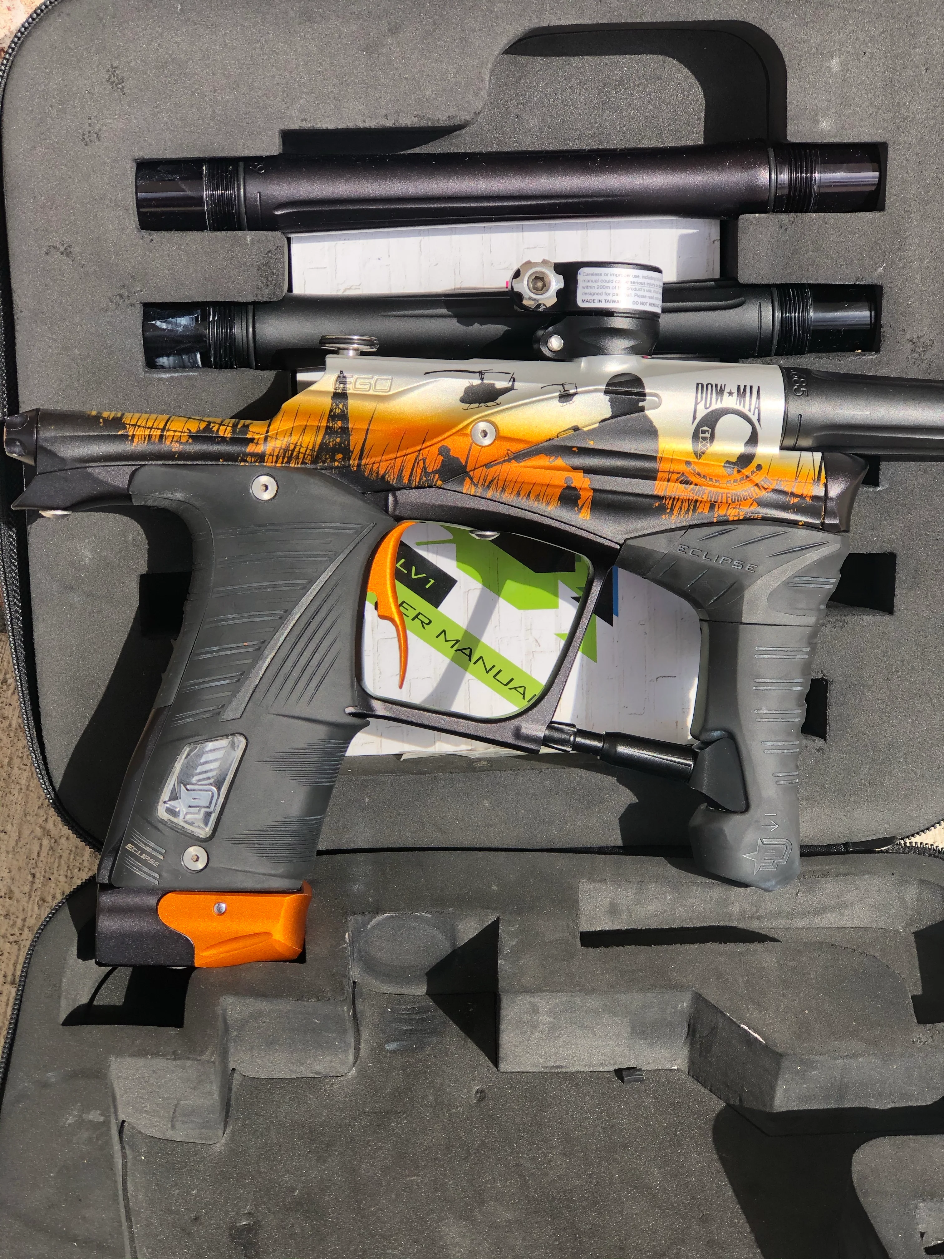Used Planet Eclipse LV1 Paintball Gun - POW MIA - Image 6