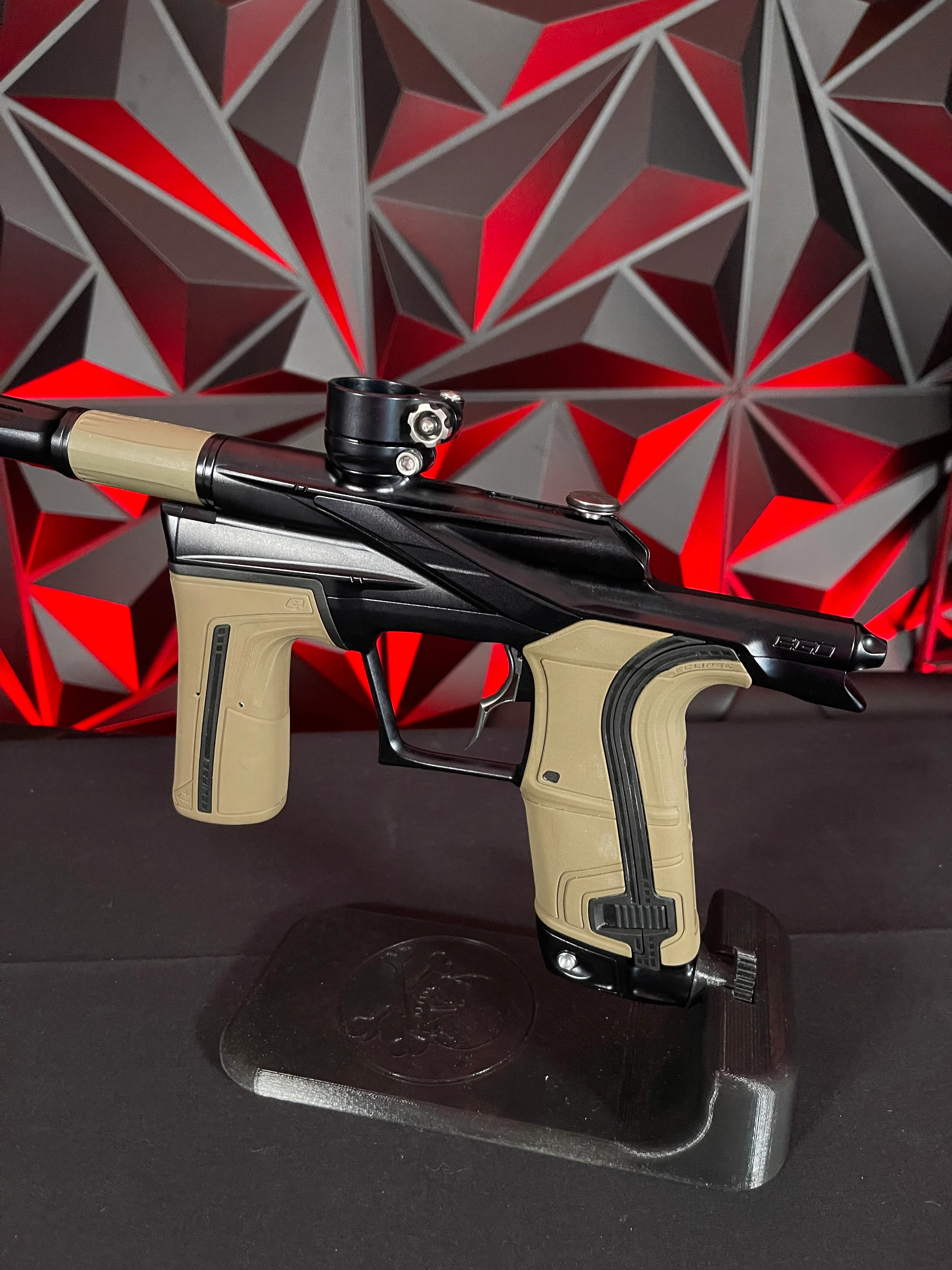 Used Planet Eclipse LV2 Paintball Gun - Midnight w/ Infamous Deuce Trigger & 1 S63 Inserts - Image 2