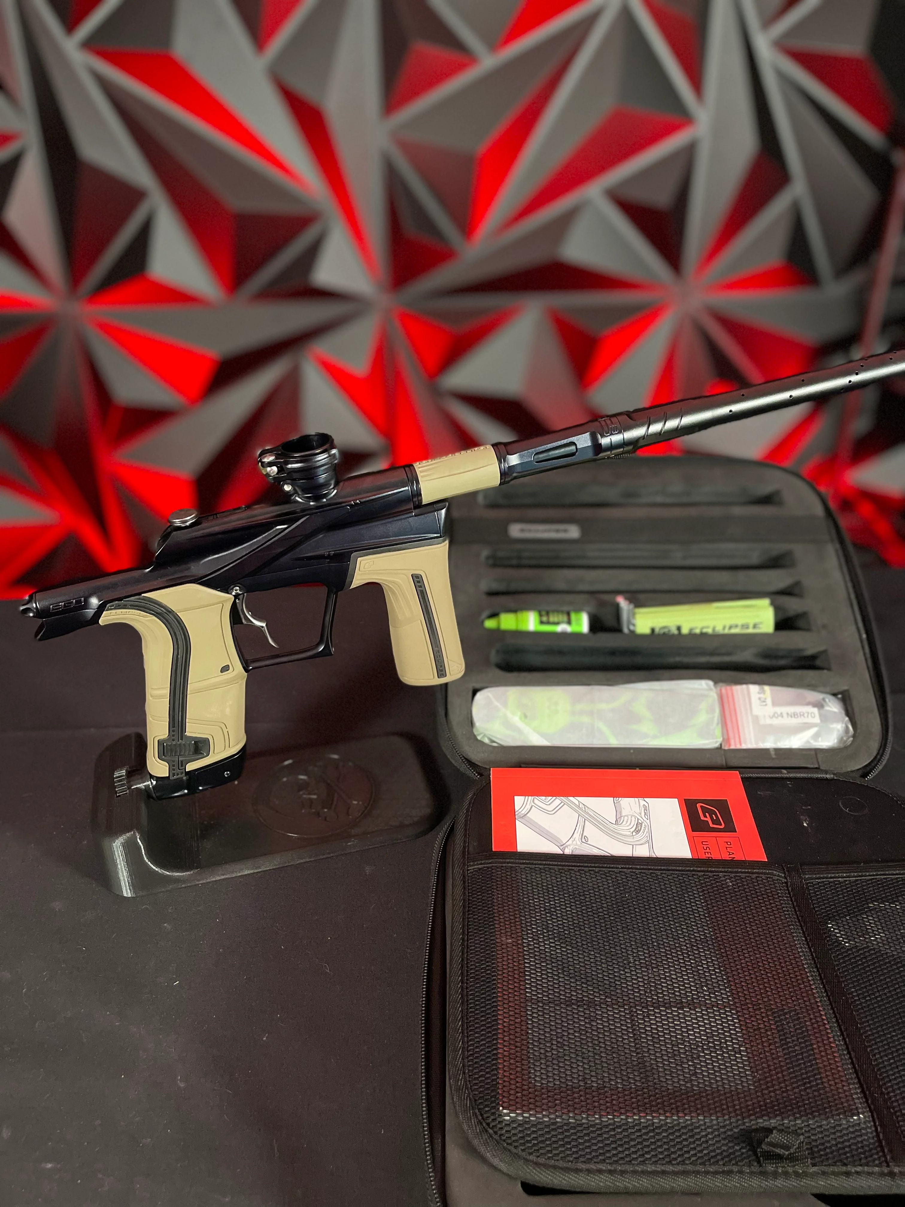 Used Planet Eclipse LV2 Paintball Gun - Midnight w/ Infamous Deuce Trigger & 1 S63 Inserts - Image 7