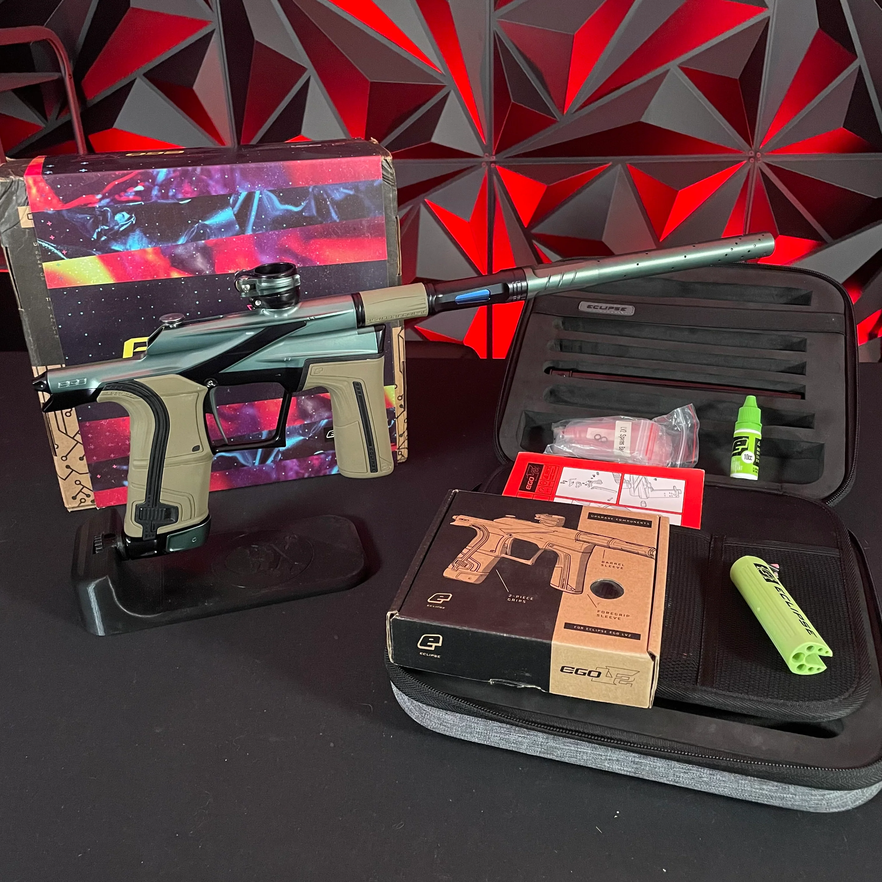 Used Planet Eclipse LV2 Paintball Gun - Tech Edition w/ Earth Grip Kit - Image 7