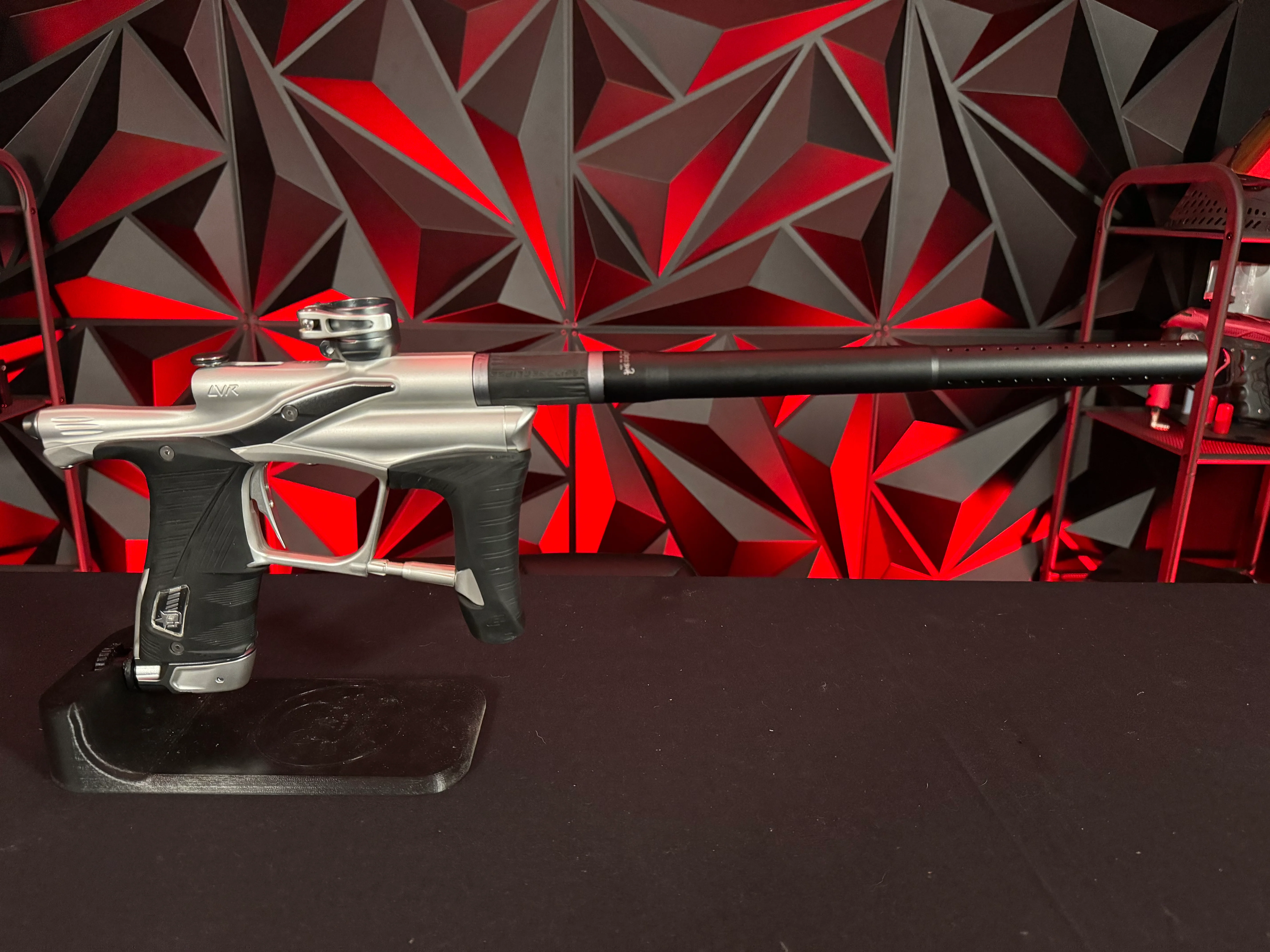 Used Planet Eclipse LVR Paintball Gun - Silver/Grey w/ LV1.5 Trigger Frame - Image 5