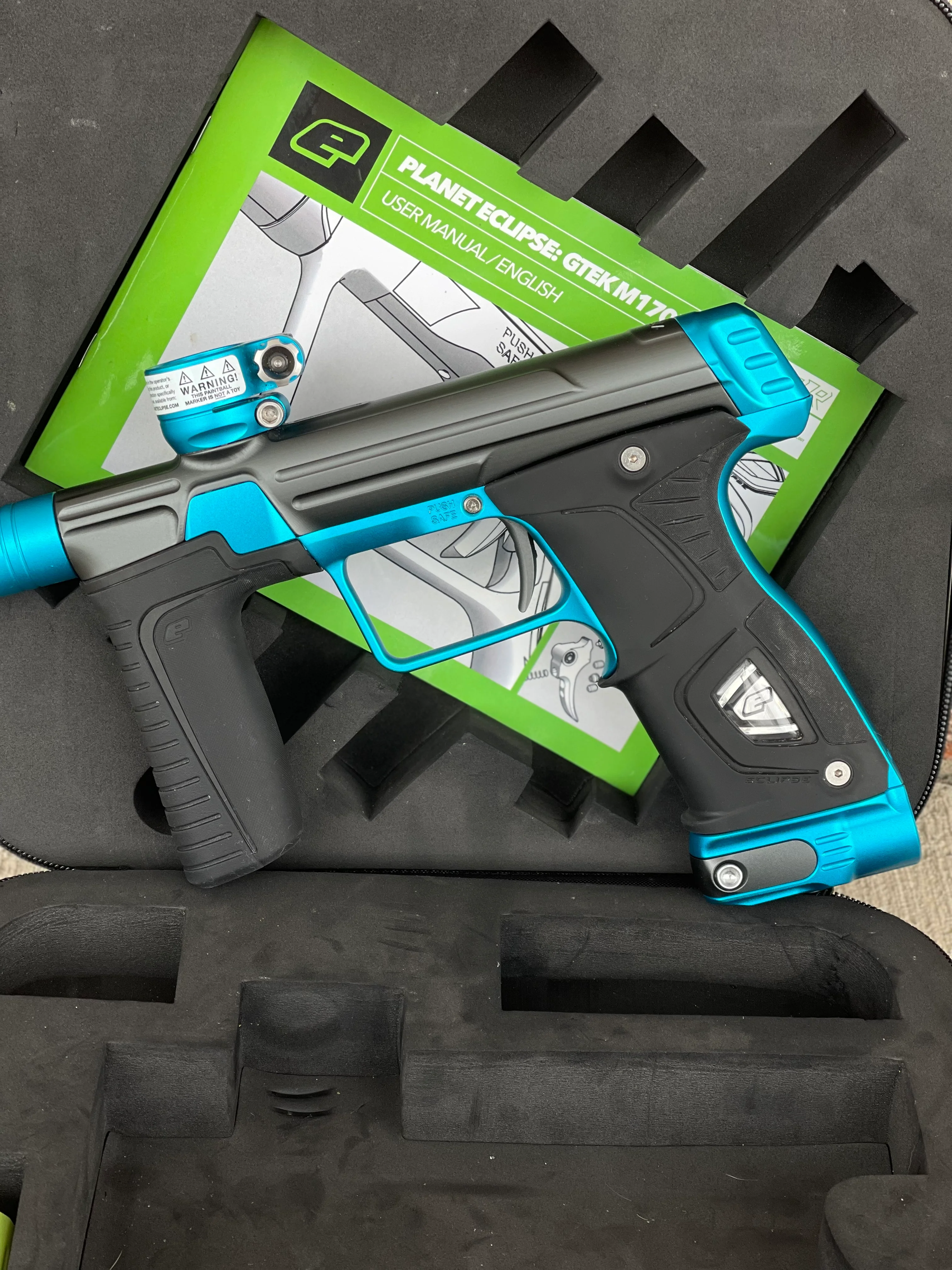 Used Planet Eclipse M170R Paintball Gun - Grey/Blue - Image 6