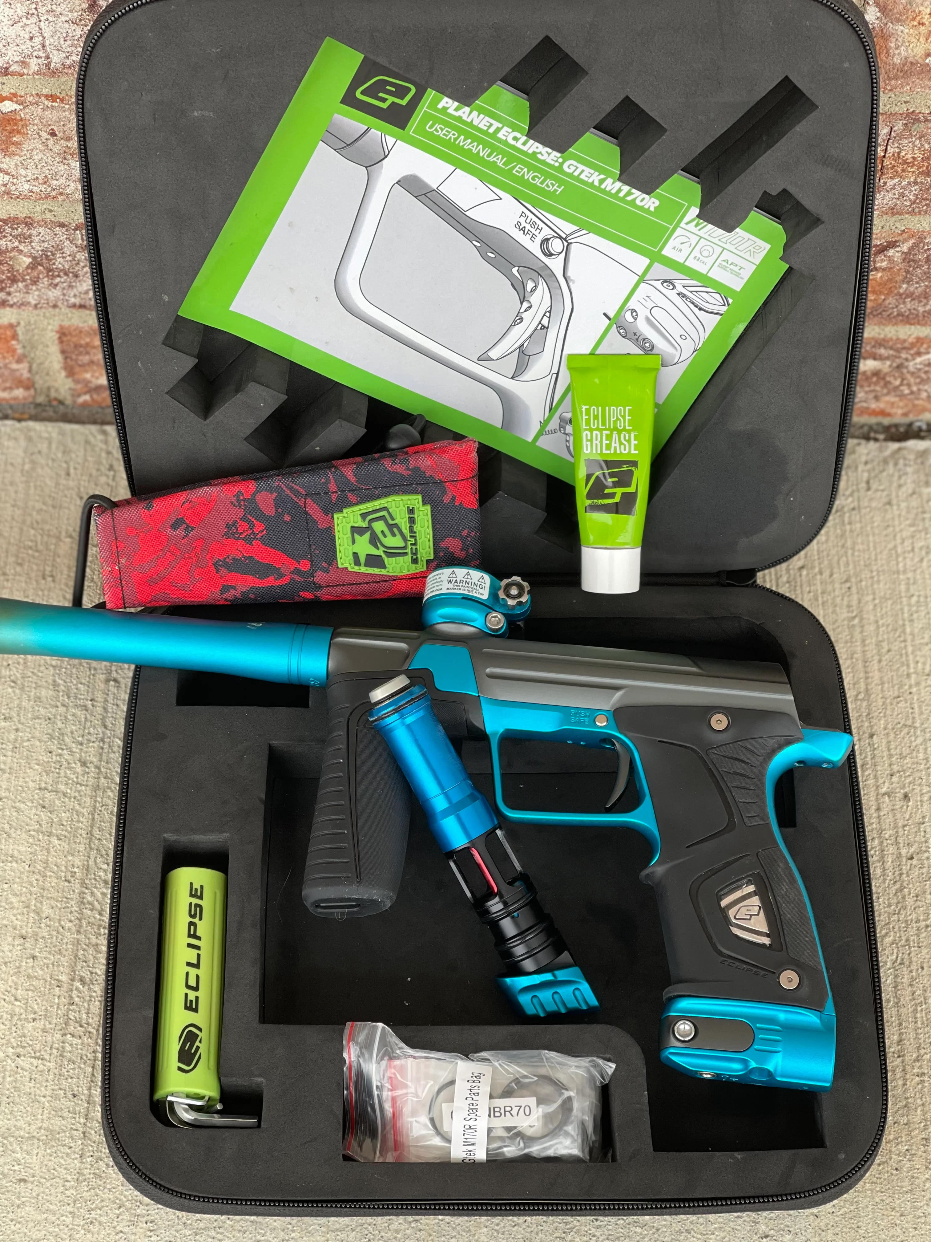 Used Planet Eclipse M170R Paintball Gun - Grey/Blue - Image 7