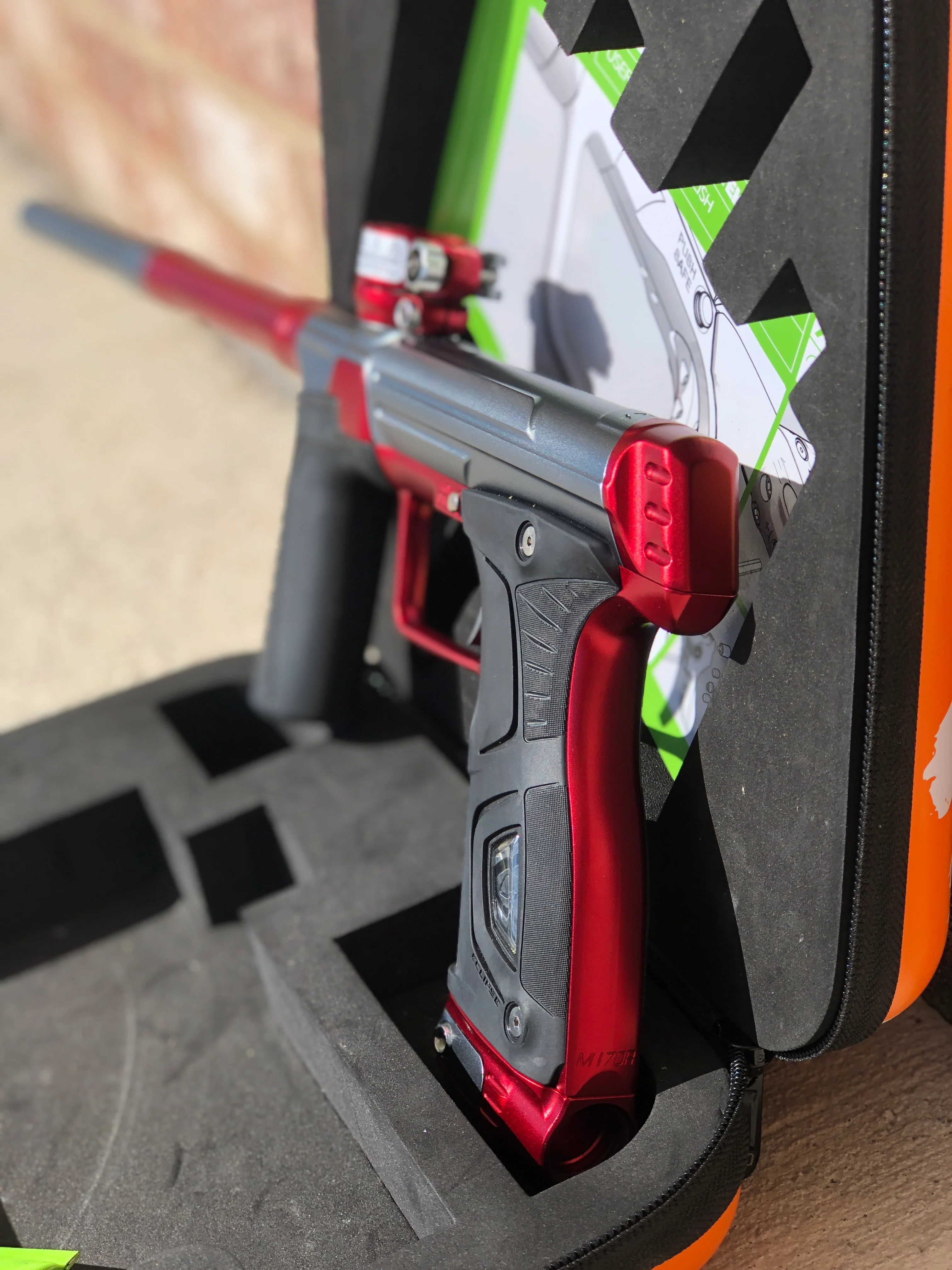 Used Planet Eclipse M170R Paintball Gun - Grey/Red - Image 3