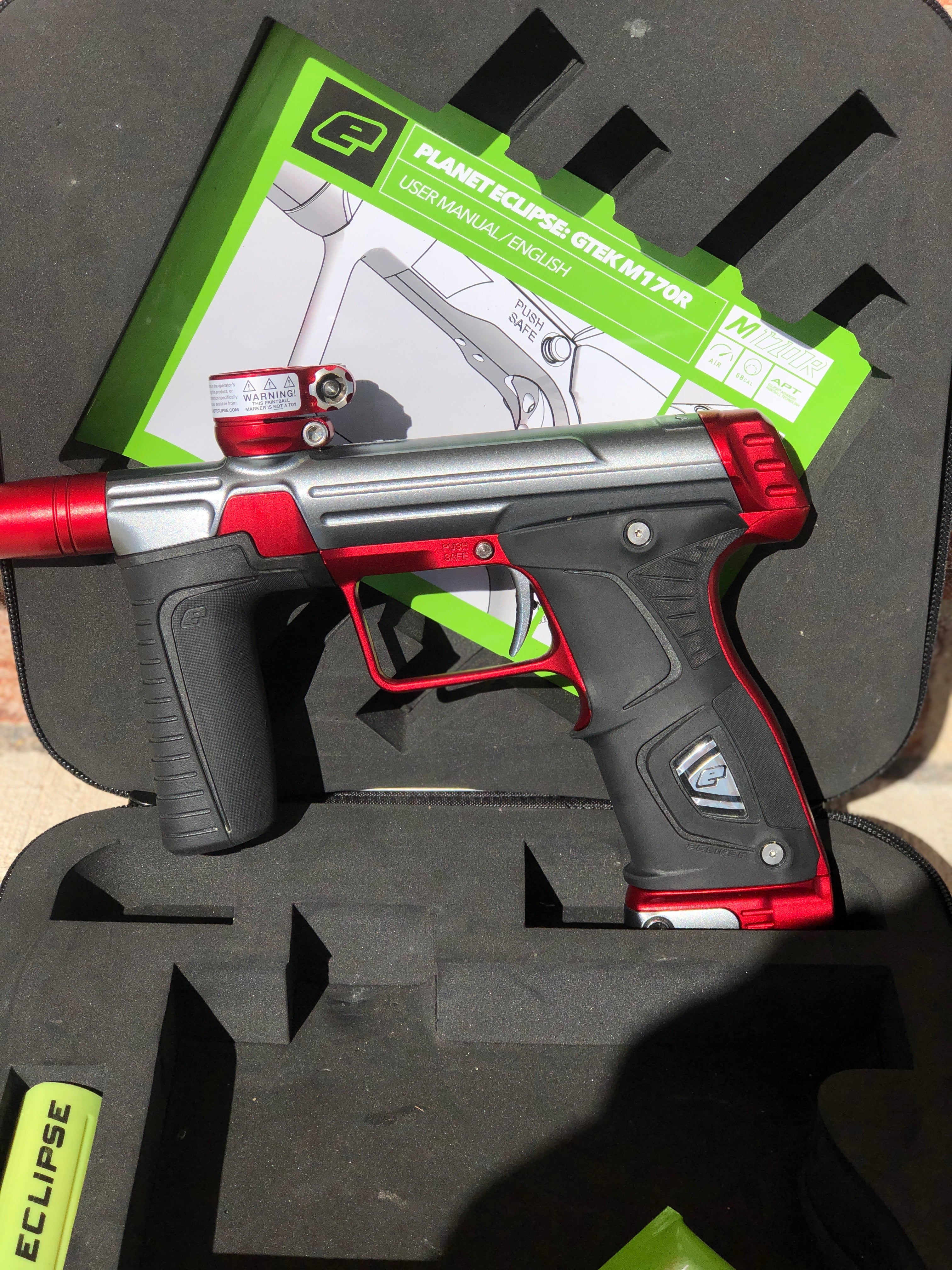 Used Planet Eclipse M170R Paintball Gun - Grey/Red - Image 4