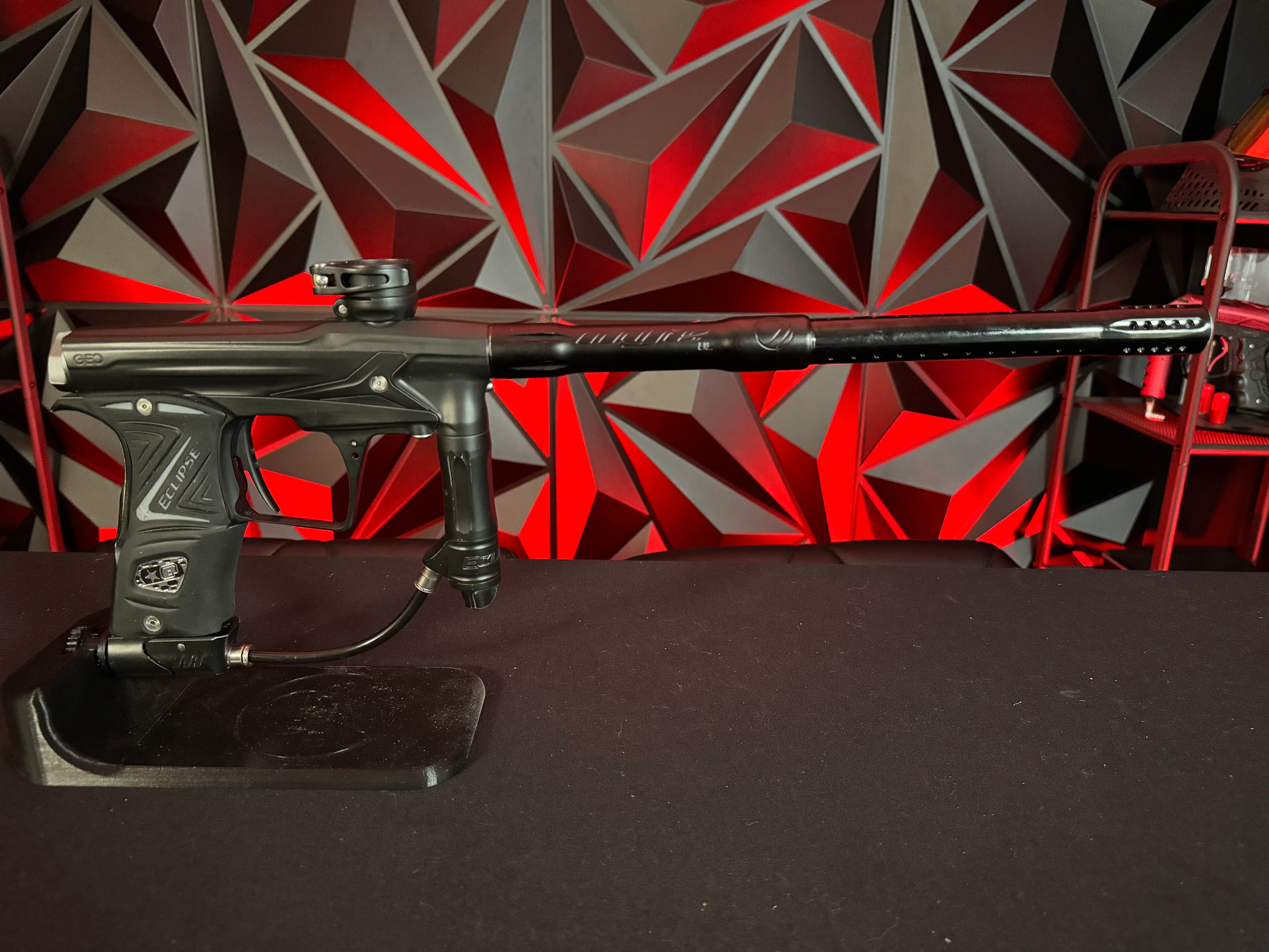 Used Planet Eclipse Geo 3 Paintball Gun - Black w/ Dye UL Barrel & IV Core - Image 8