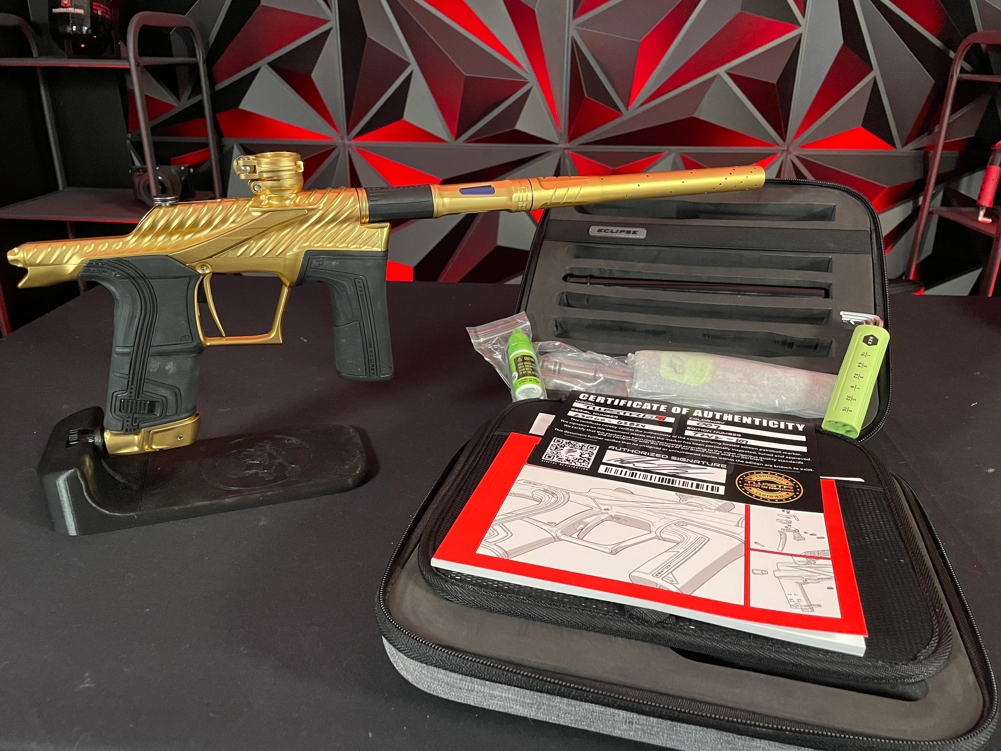Used Planet Eclipse Twister LV2 Paintball Marker - Spectrum (All Gold) - Image 7