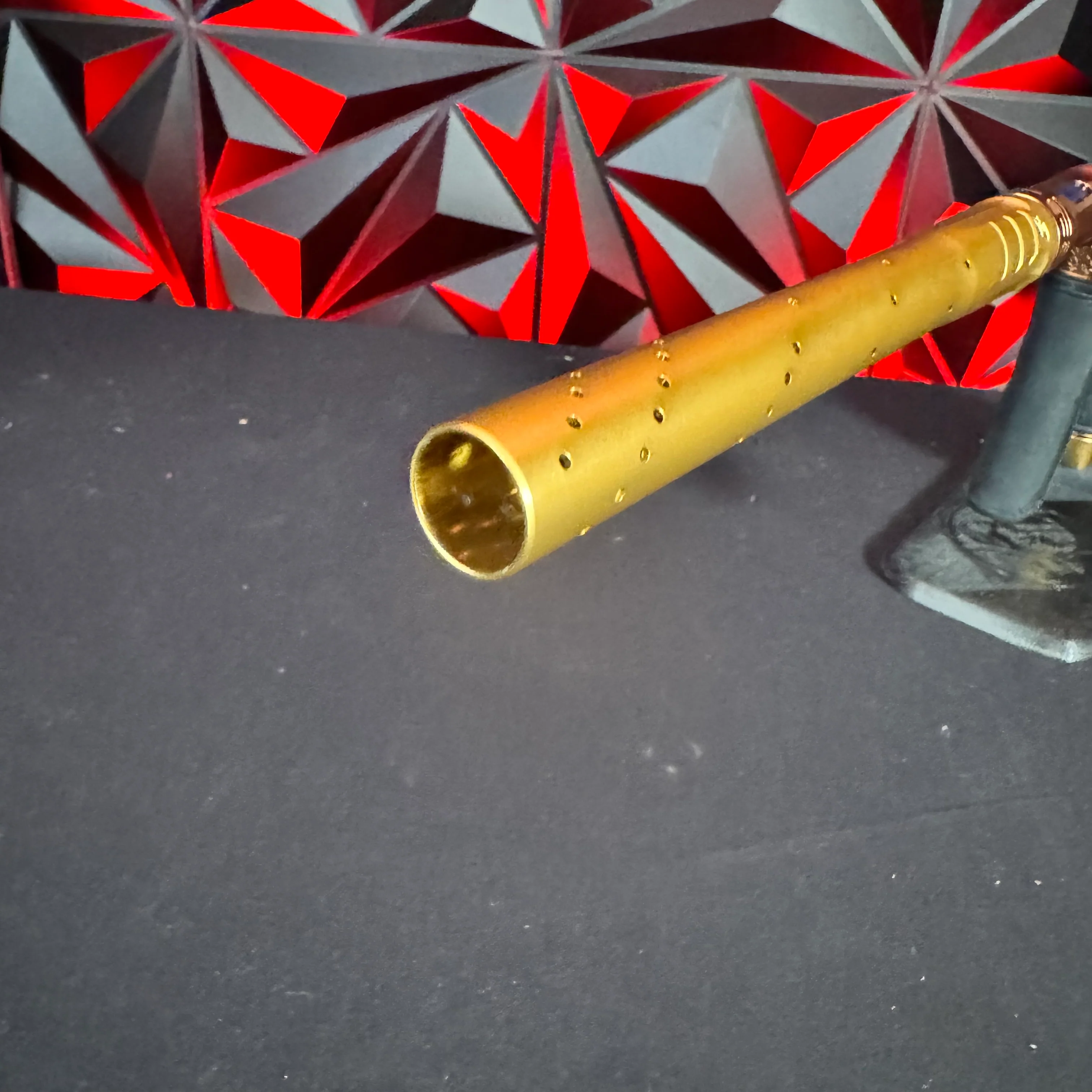 Used Planet Eclipse Twister "TSL" LV2 Paintball Gun - Gold/Bronze w/ King Creation Headband, Gold Screws, Carbon Tip - Image 12