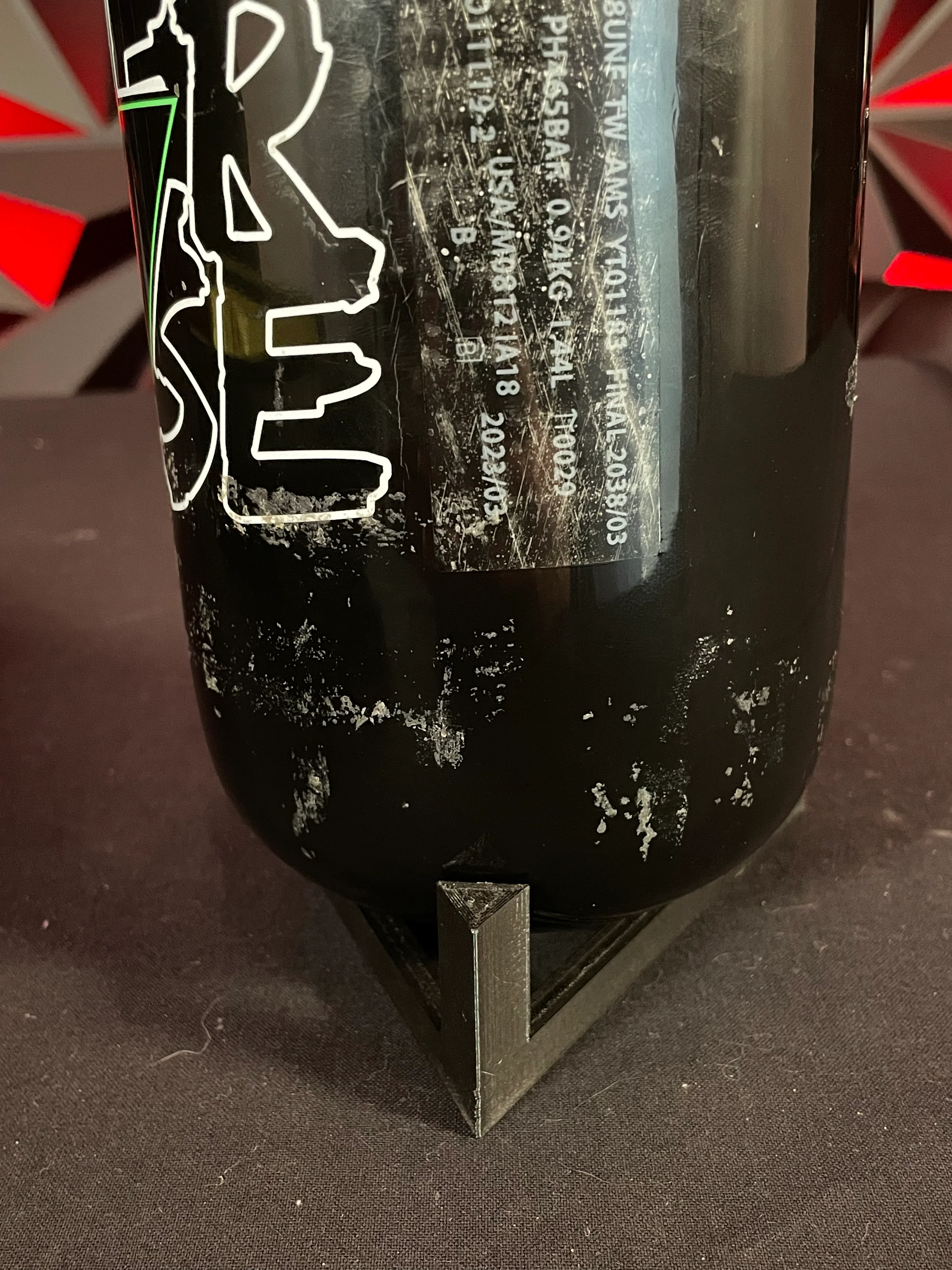 Used Powerhouse 78/4500 Paintball Tank *Bottle Only* w/Infamous Tank Case - Image 4