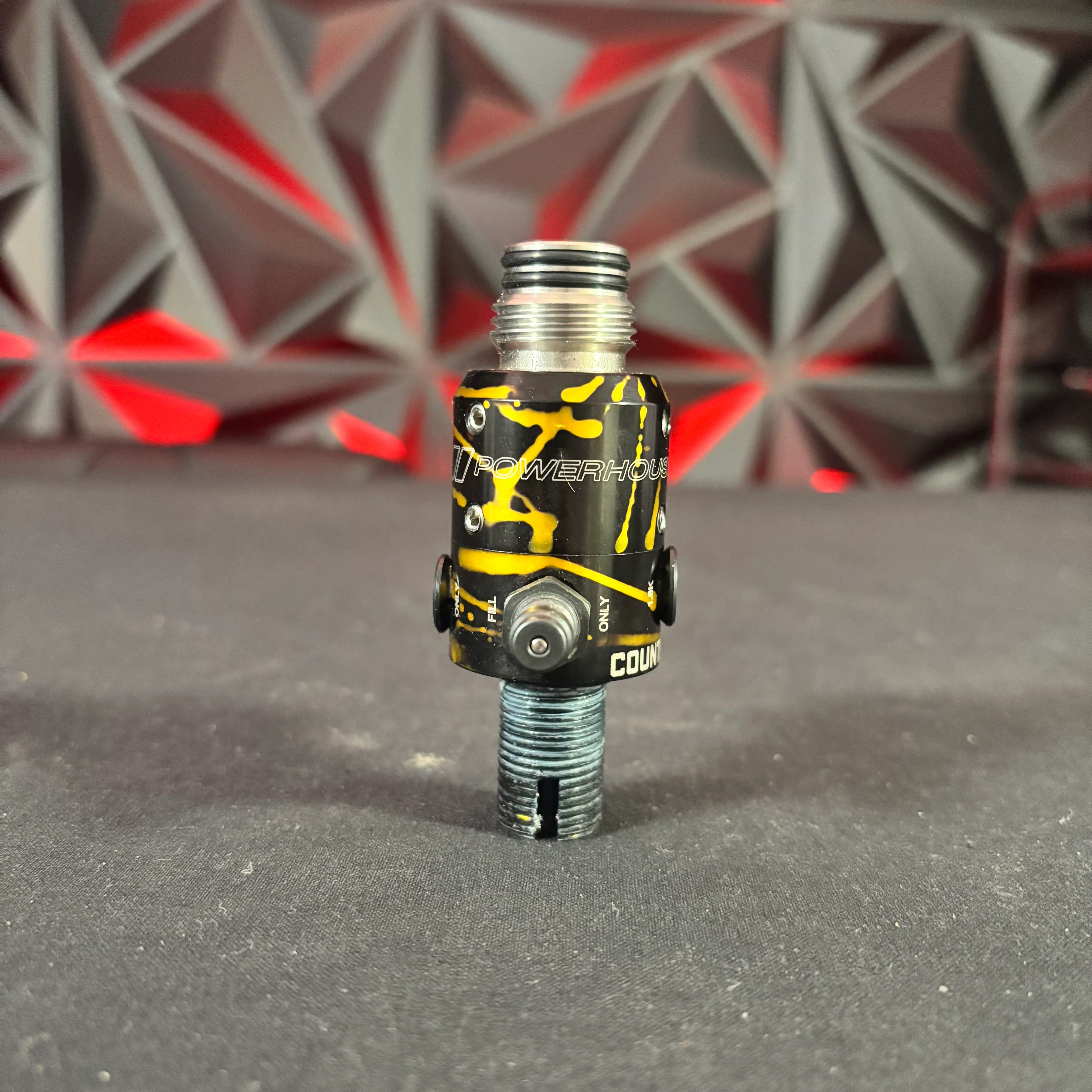 Used Powerhouse Counterpunch Regulator - Black/Gold Splash w/Reg Case - Image 3