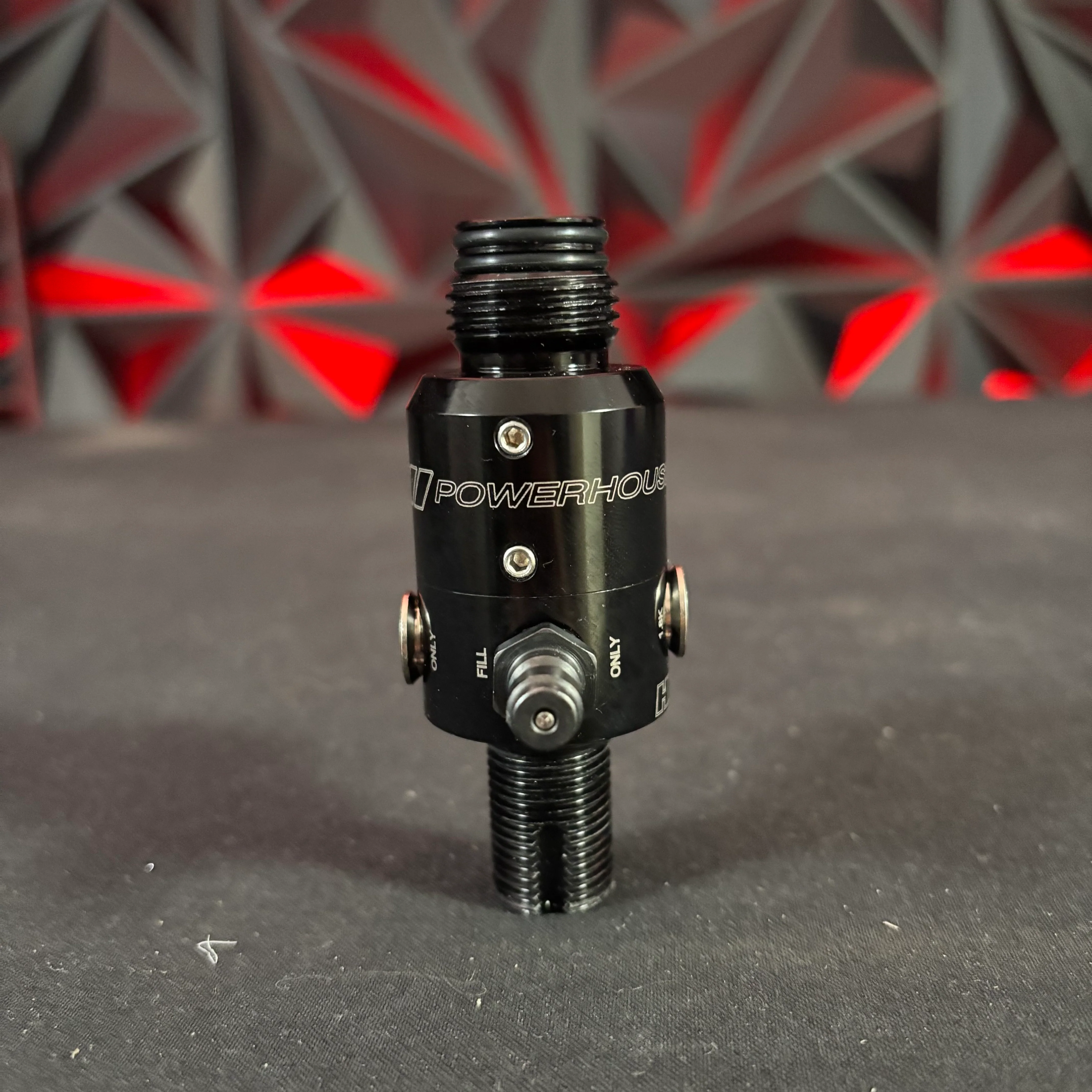 Used Powerhouse/Infamous Hook Paintball Regulator - Black - Image 2