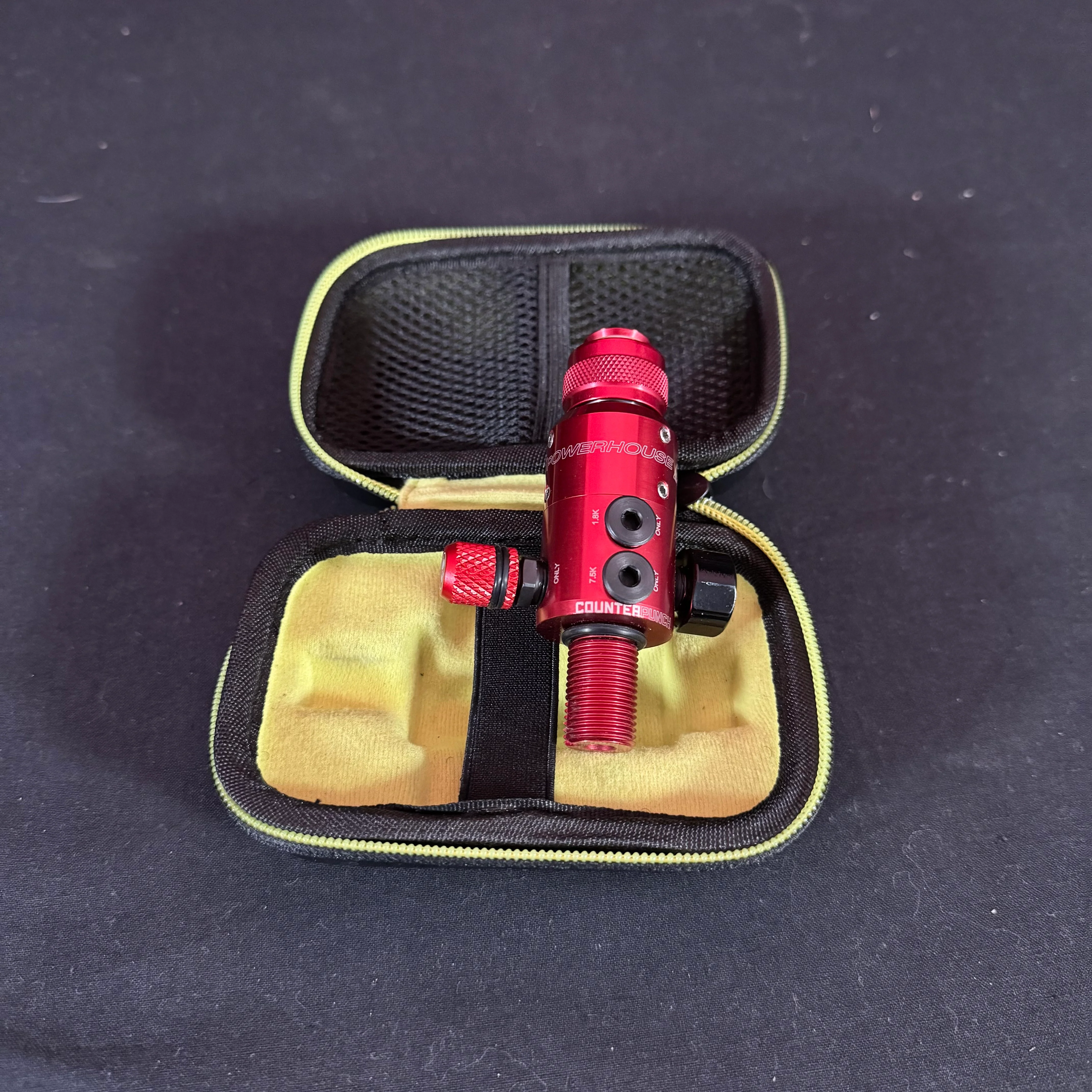Used Powerhouse Longbody Counterpunch Regulator - Red w/ Case - Image 2