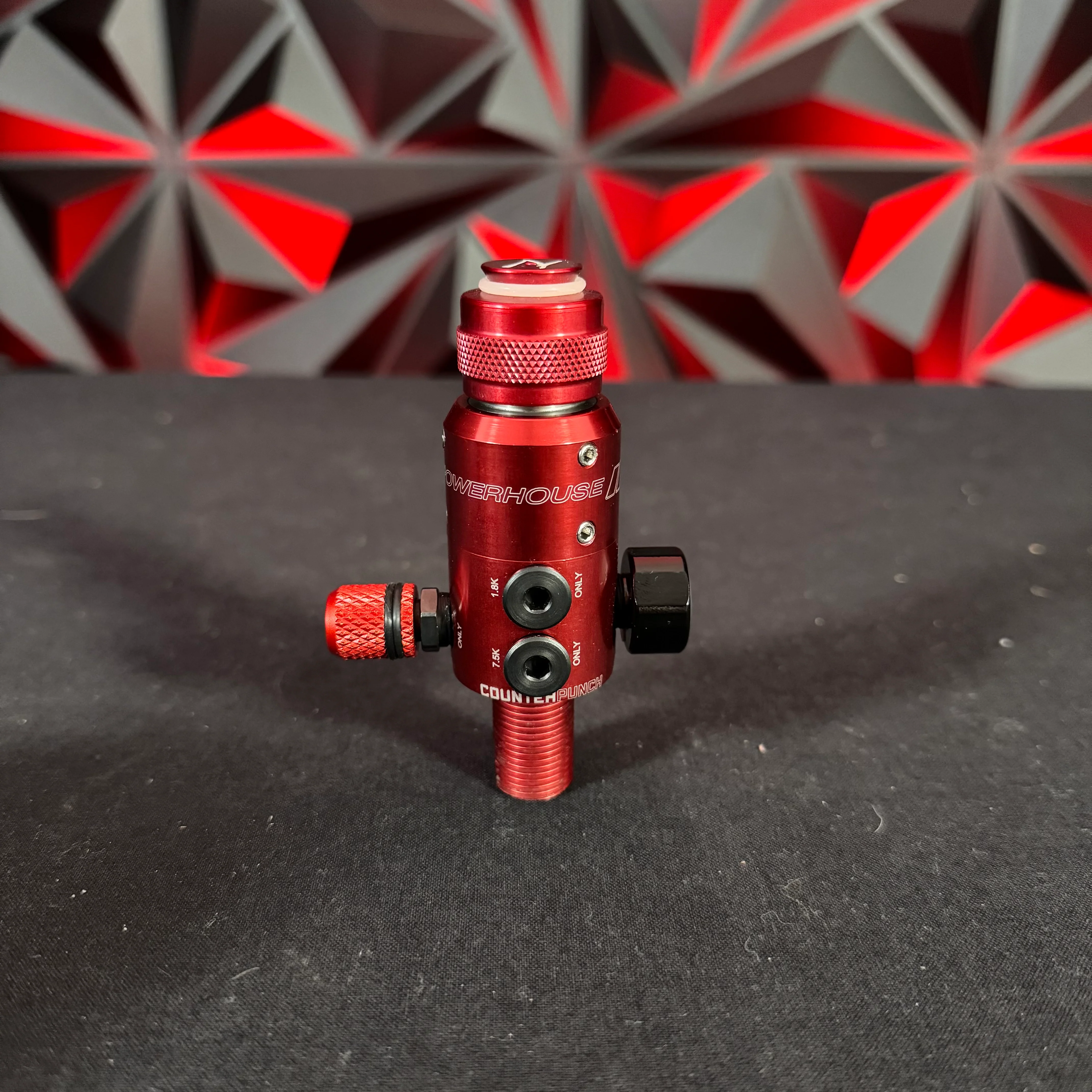 Used Powerhouse Longbody Counterpunch Regulator - Red w/ Case - Image 3