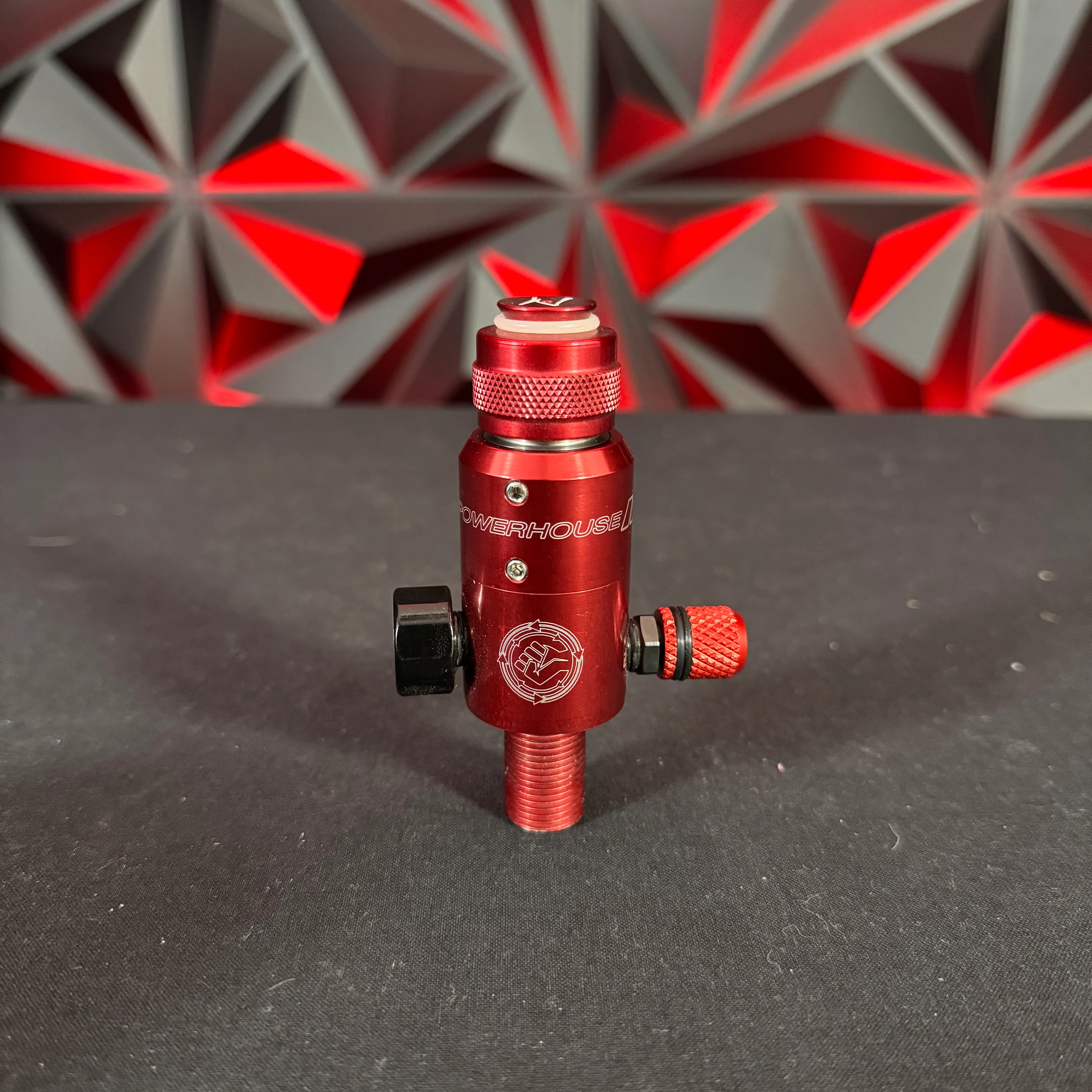 Used Powerhouse Longbody Counterpunch Regulator - Red w/ Case - Image 5