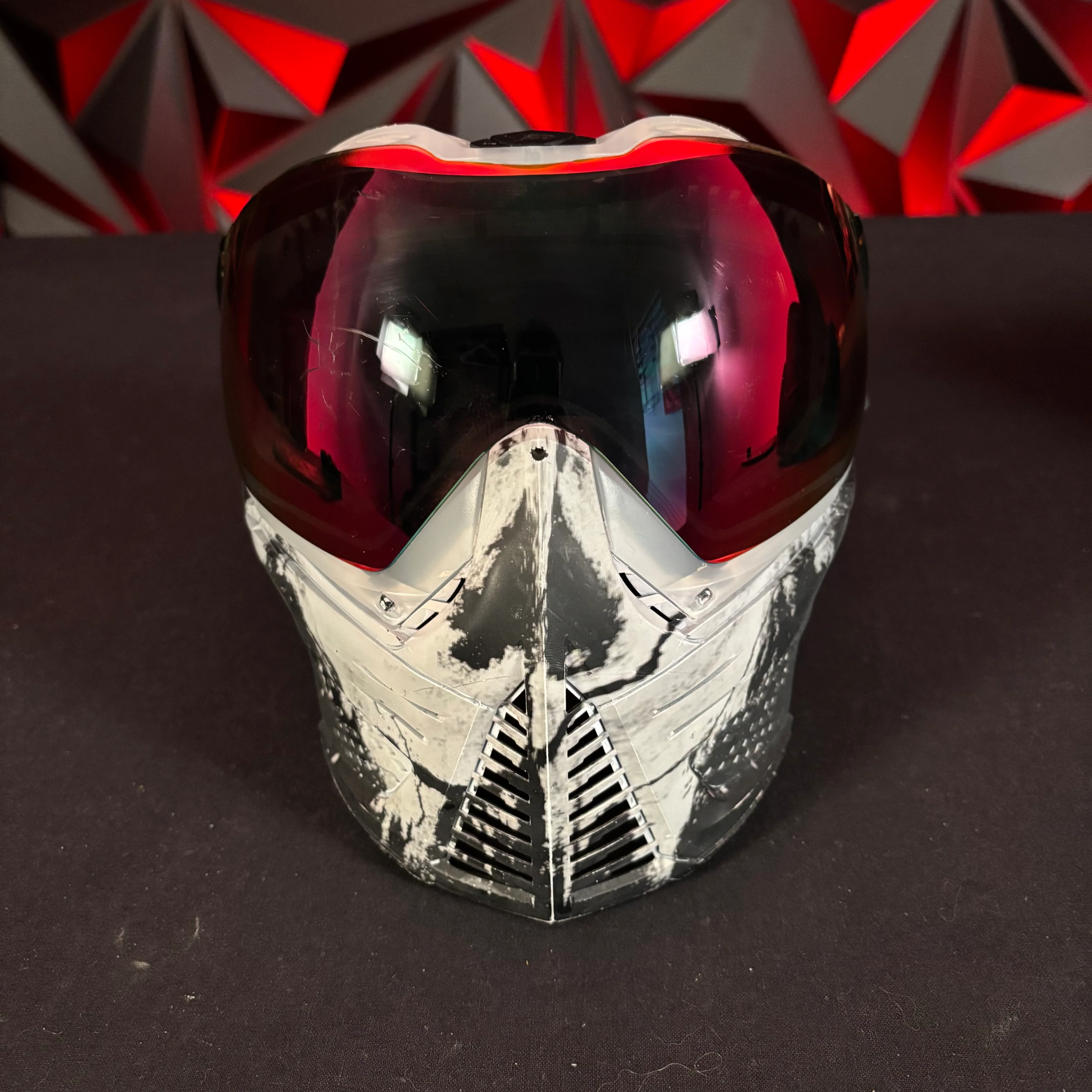 Used Push/Infamous Skull Paintball Mask w/Hard Case - Image 2