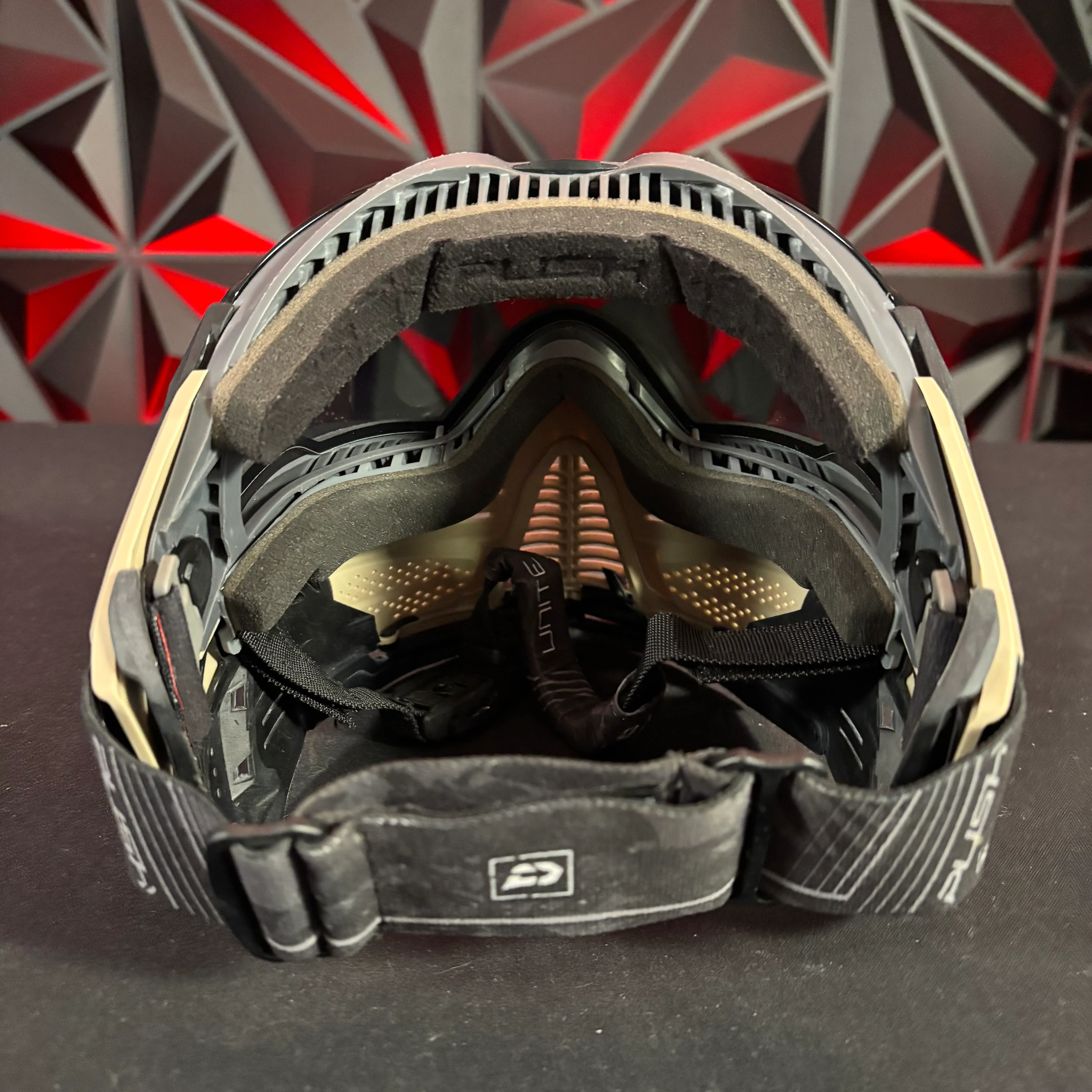 Used Push Unite Paintball Mask - Black Camo w/Hard Case - Image 3