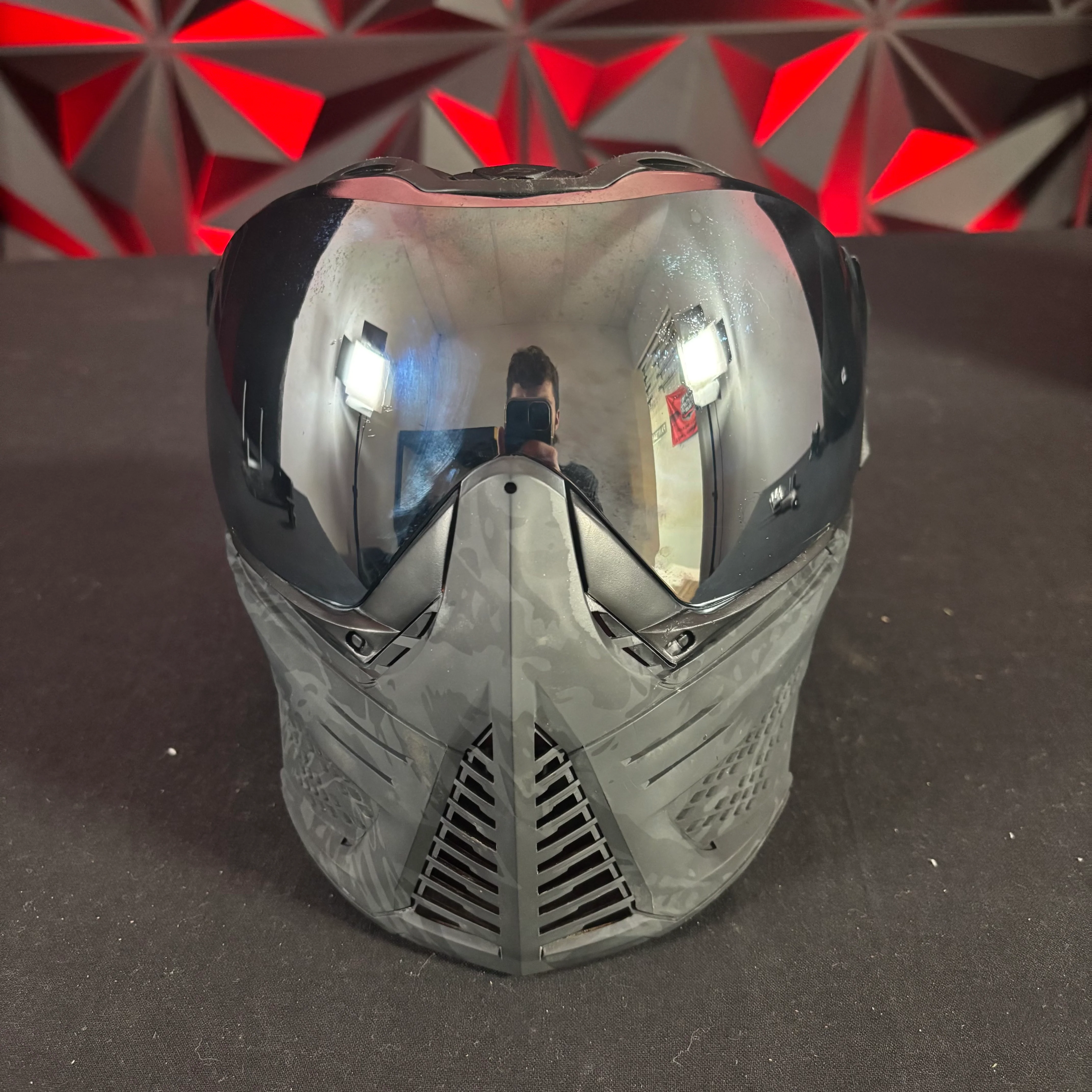 Used Push Unite Paintball Mask - Black Camo w/Hard Case - Image 4