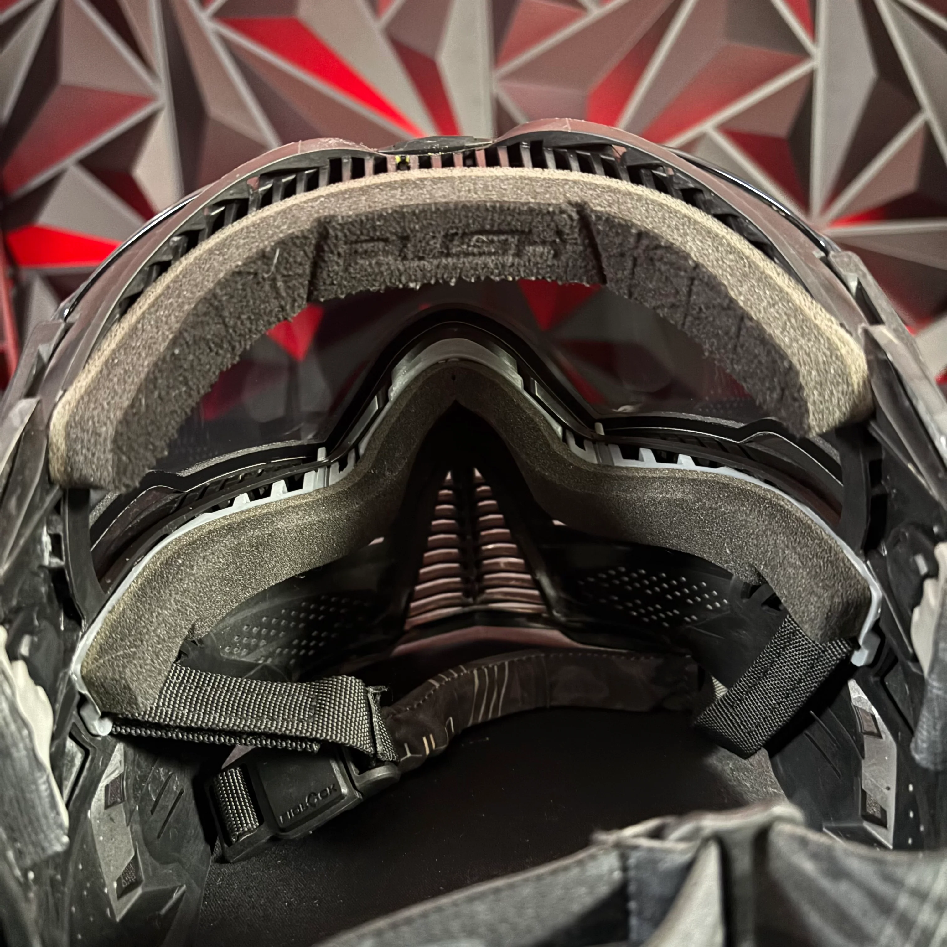 Used Push Unite Paintball Mask - Black Camo w/Hard Case - Image 5