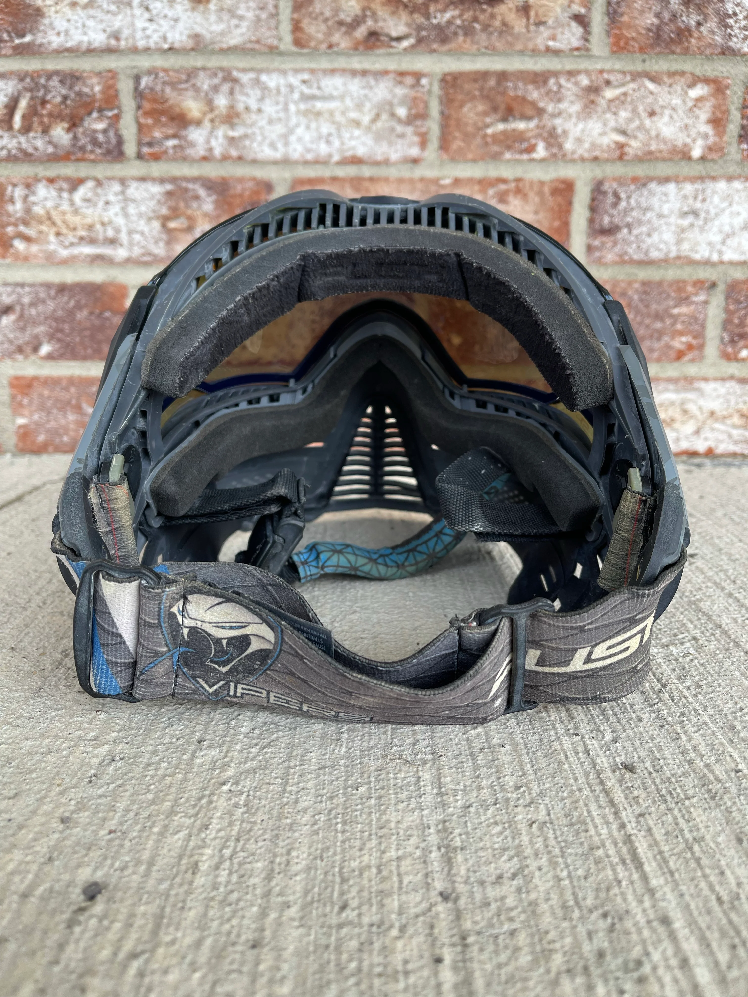 Used Push Unite Paintball Mask- Blue Camo - Image 4