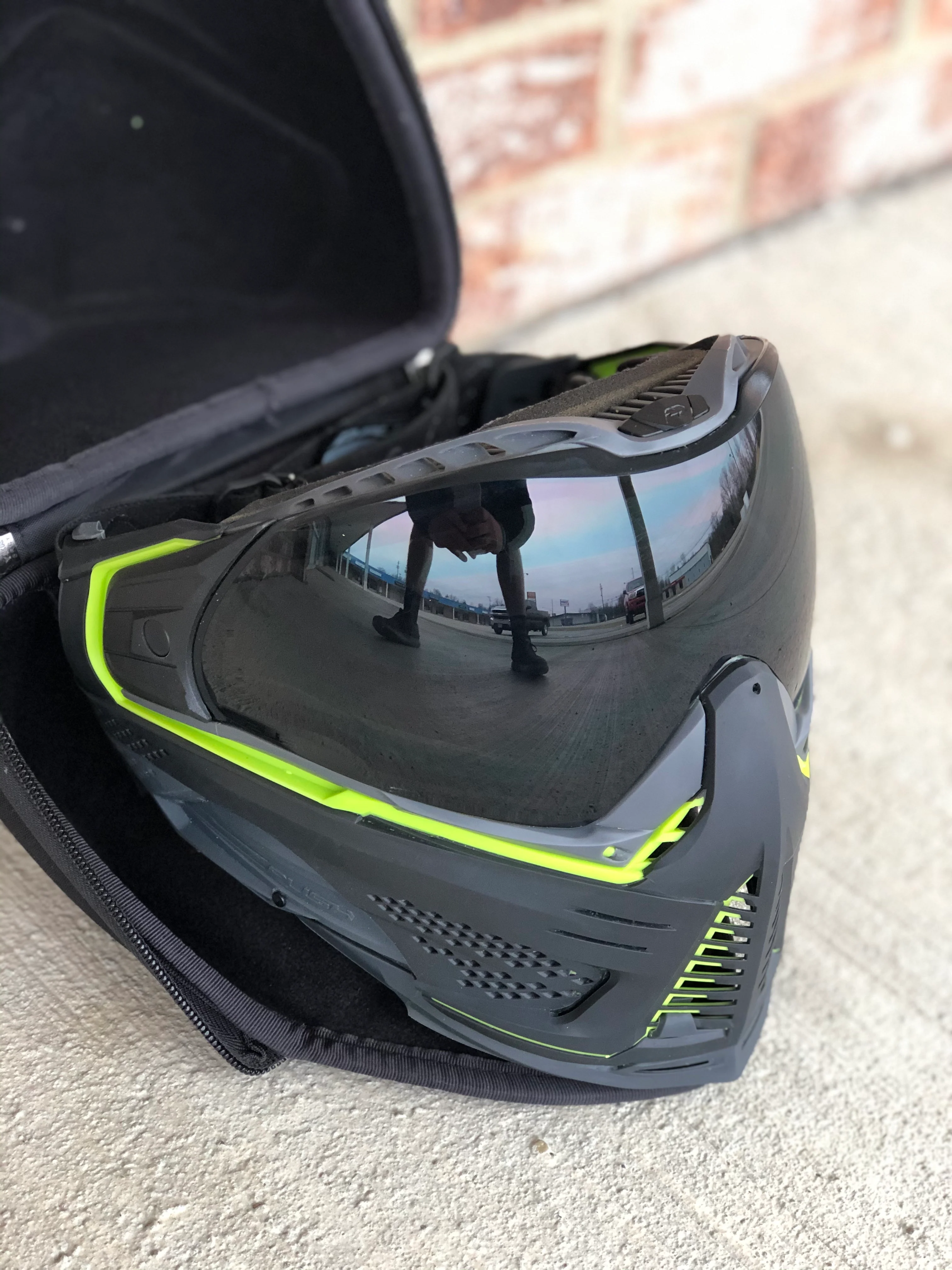 Used Push Unite Paintball Mask - Infamous LE "Skeleton Squad" - Image 2