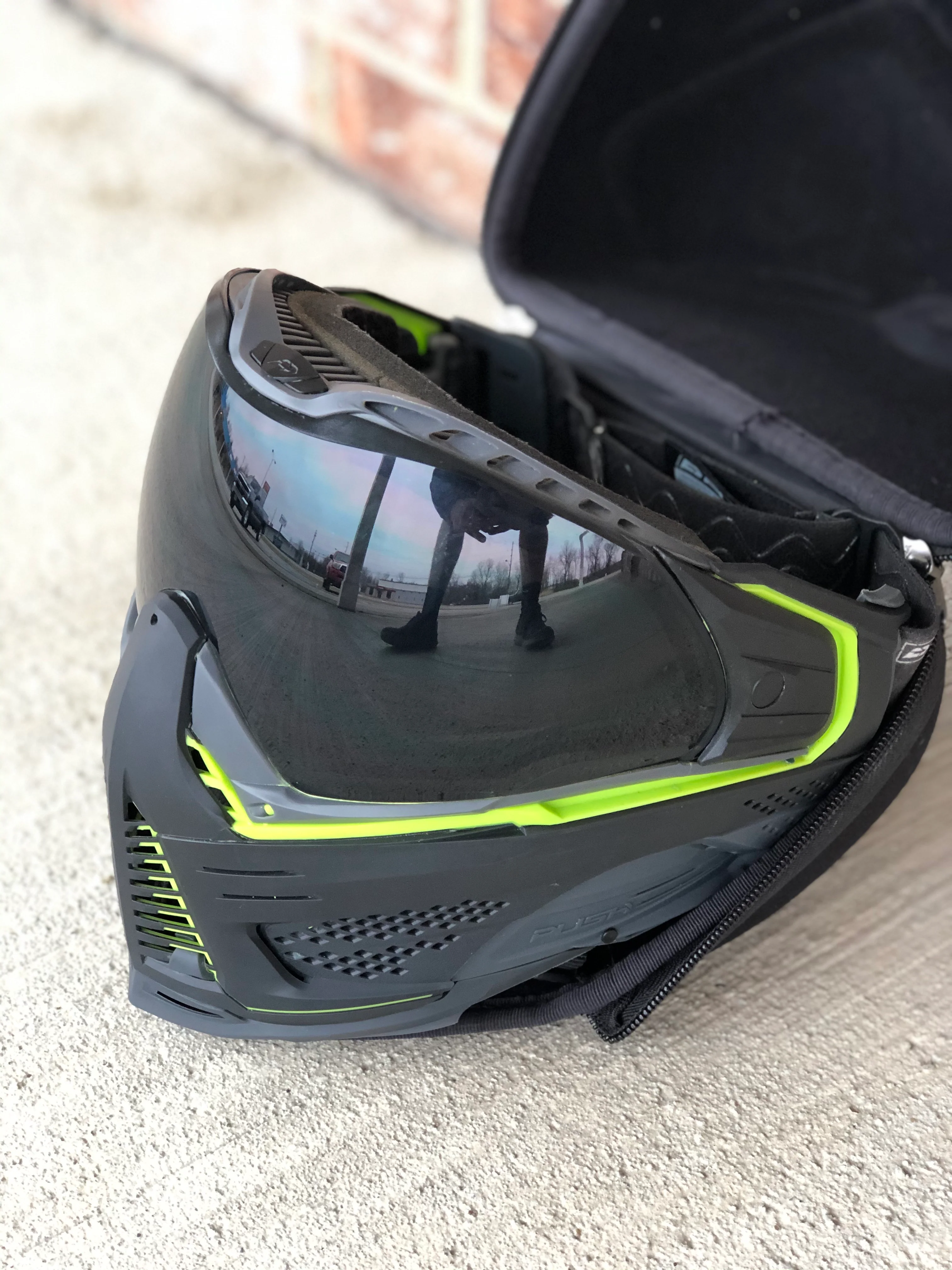 Used Push Unite Paintball Mask - Infamous LE "Skeleton Squad" - Image 3