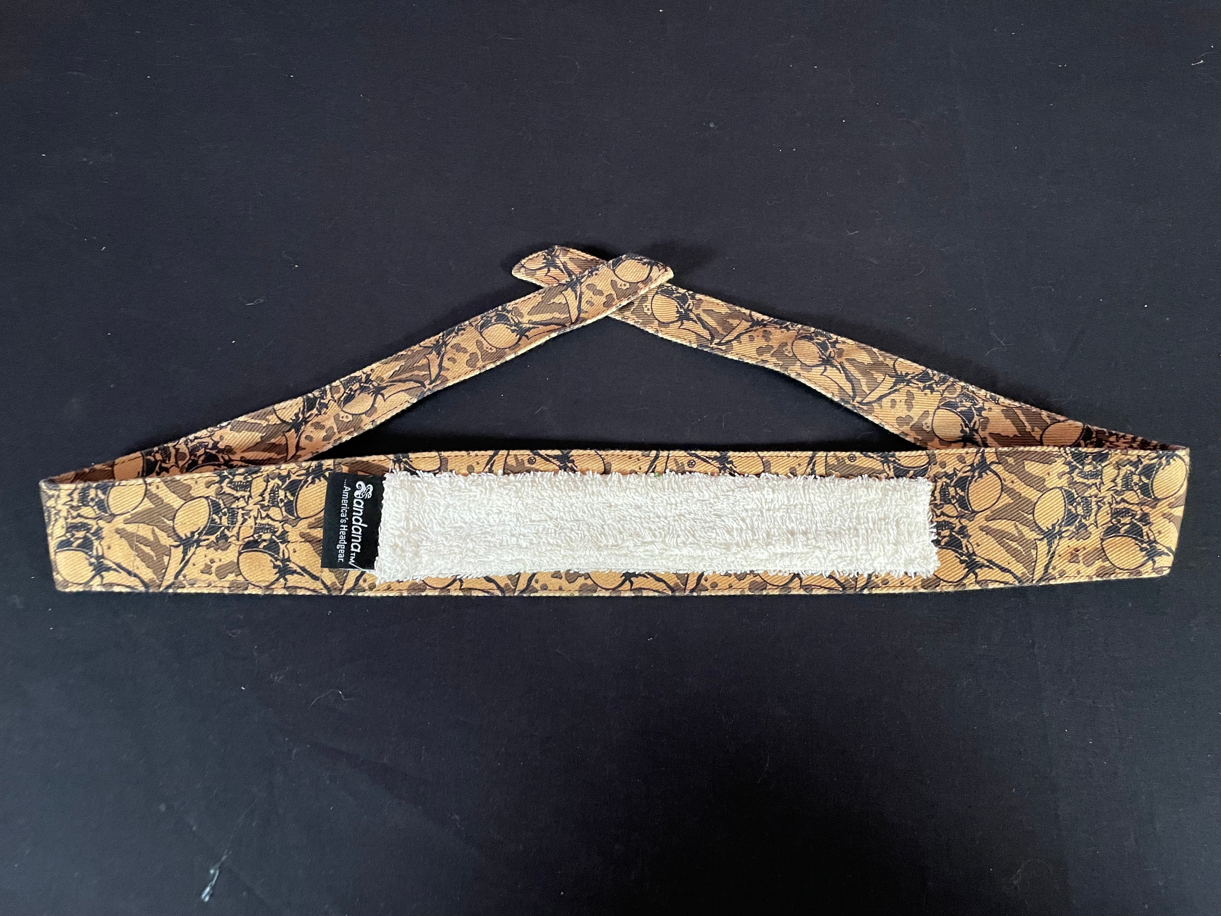 Used Sandana"Fly Skulls"  Headband - Tan/Brown - Image 2