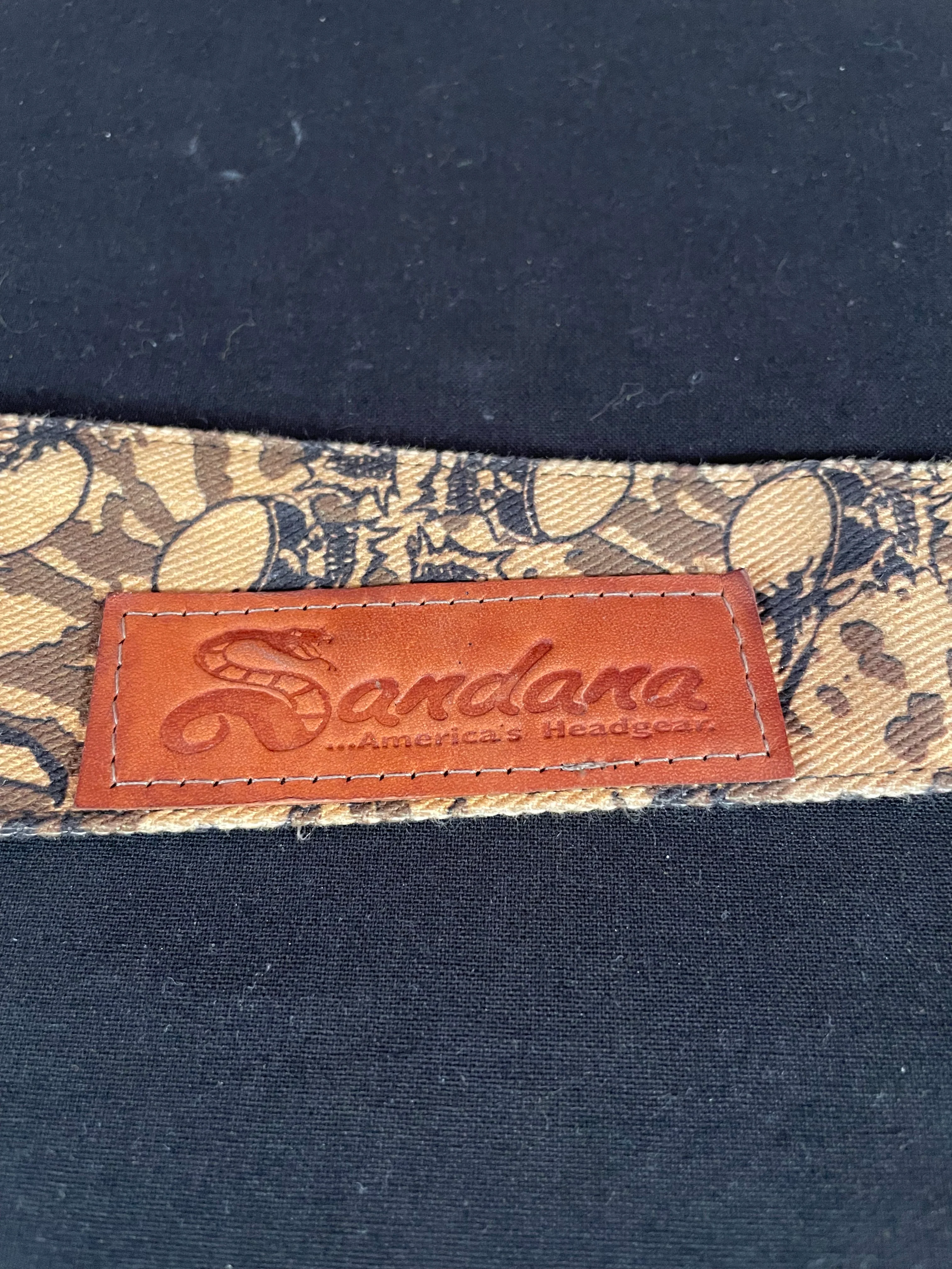 Used Sandana"Fly Skulls"  Headband - Tan/Brown - Image 3