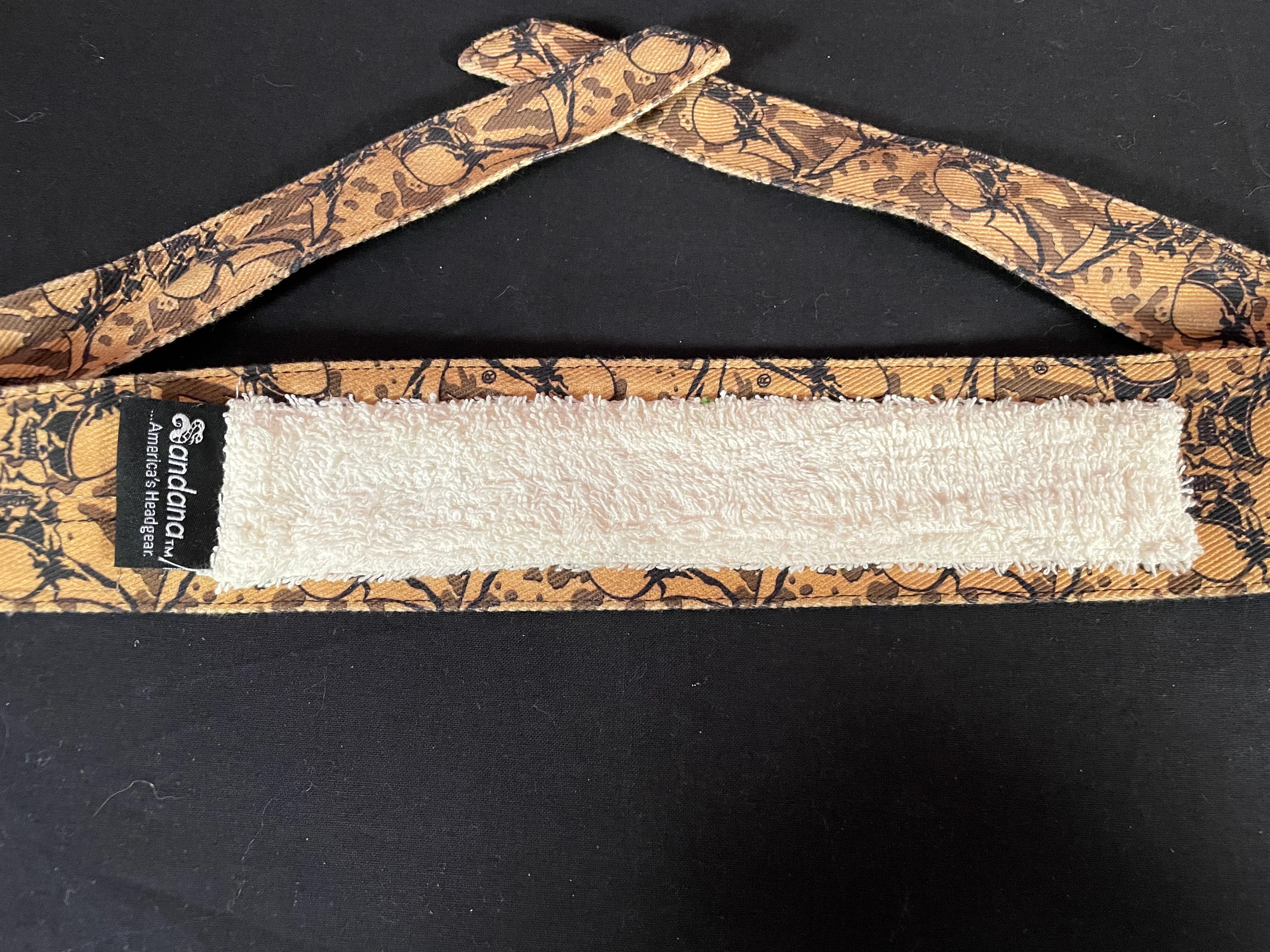 Used Sandana"Fly Skulls"  Headband - Tan/Brown - Image 4