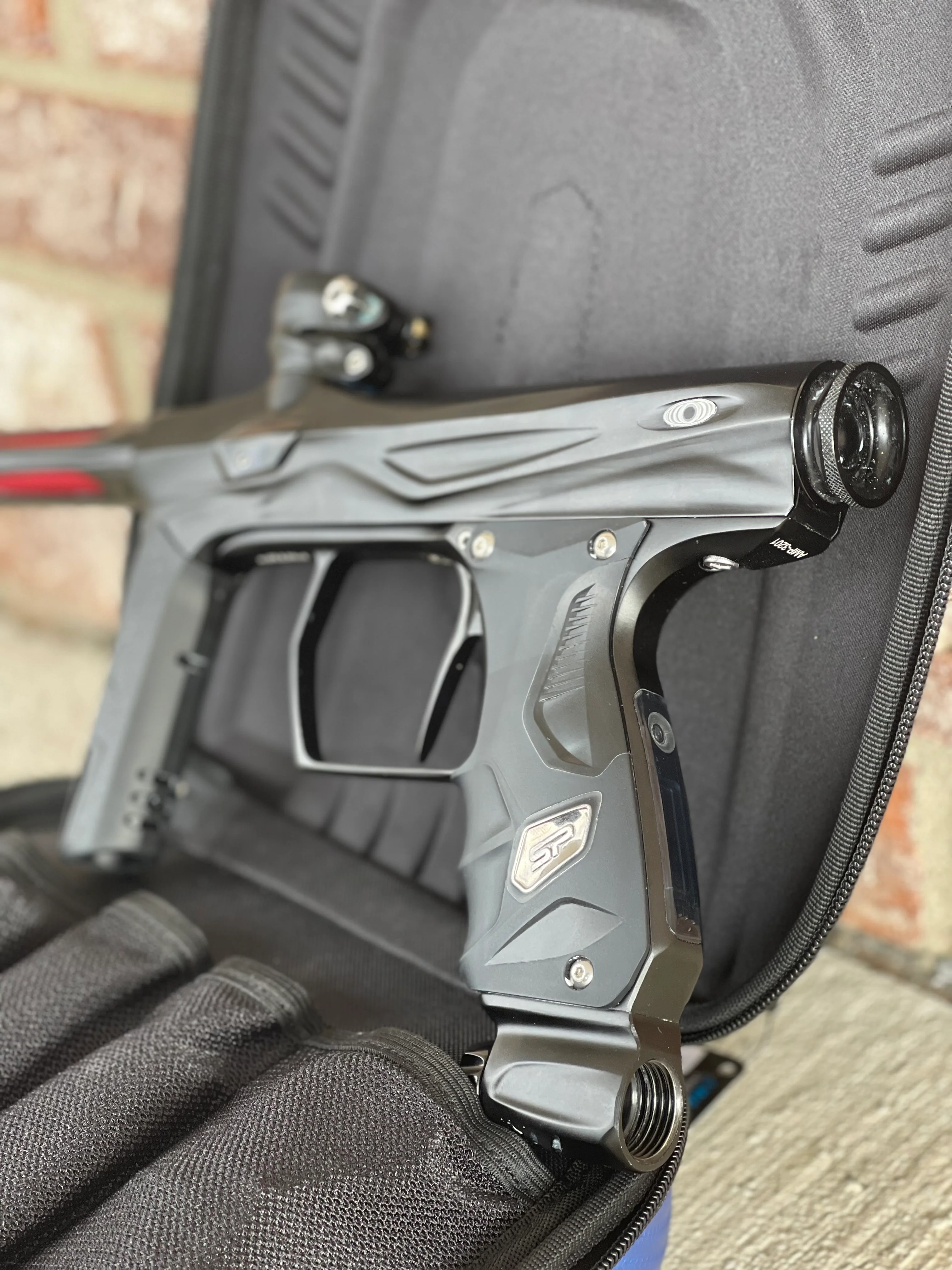 Used Shocker Amp Paintball Gun - Black - Image 3