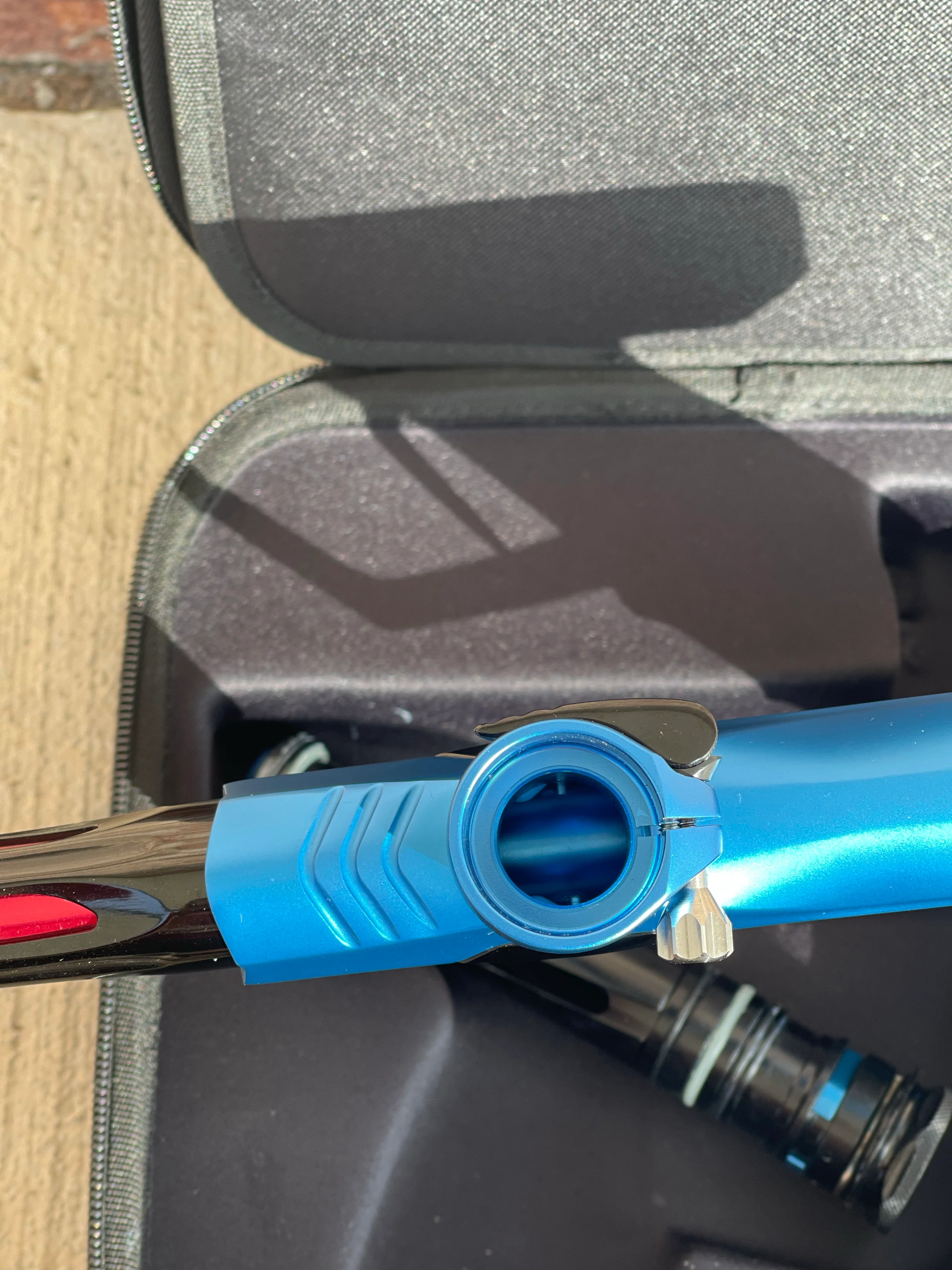 Used Shocker Amp Paintball Gun - Dust Blue - Image 10