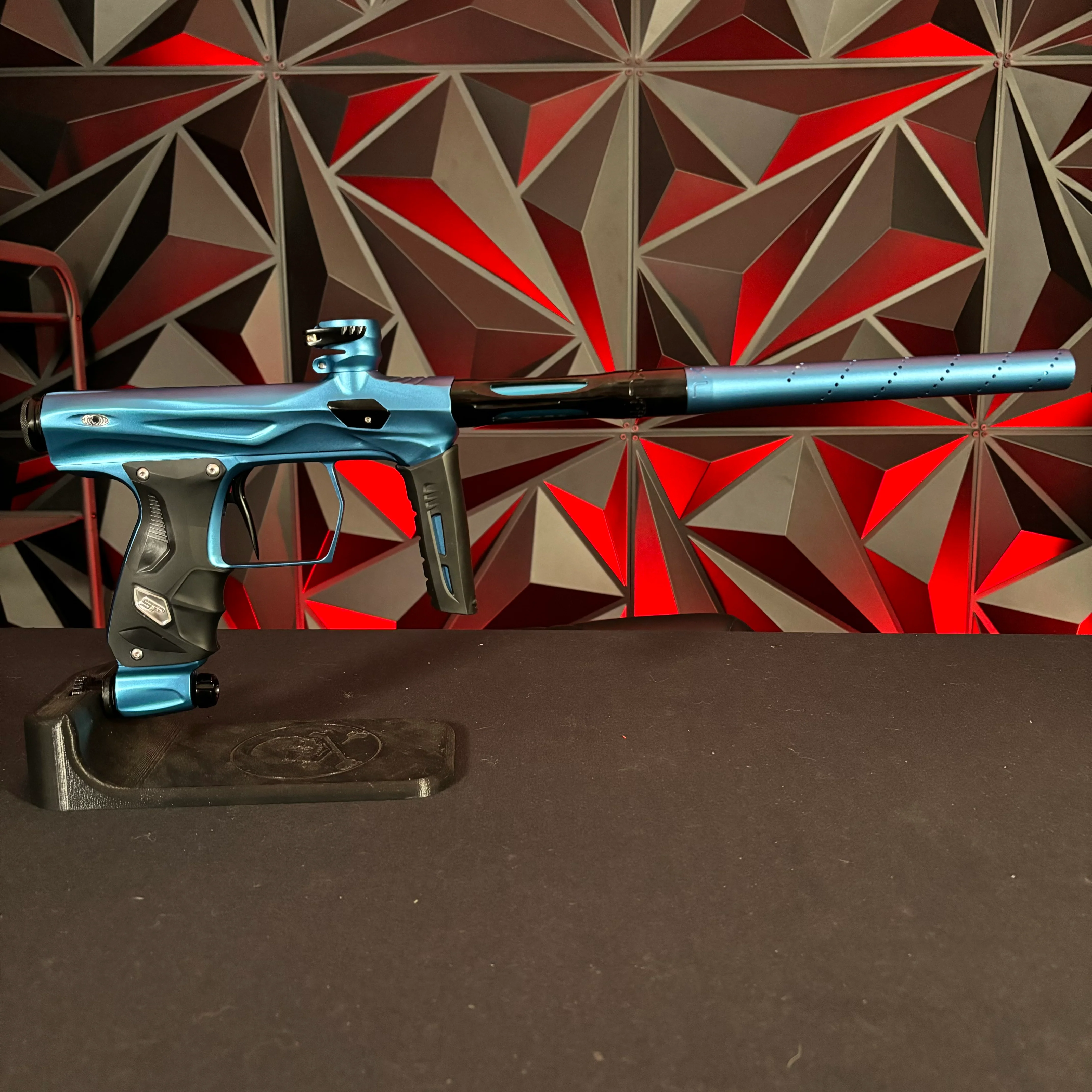 Used Shocker Amp Paintball Gun - Dust Blue - Image 5